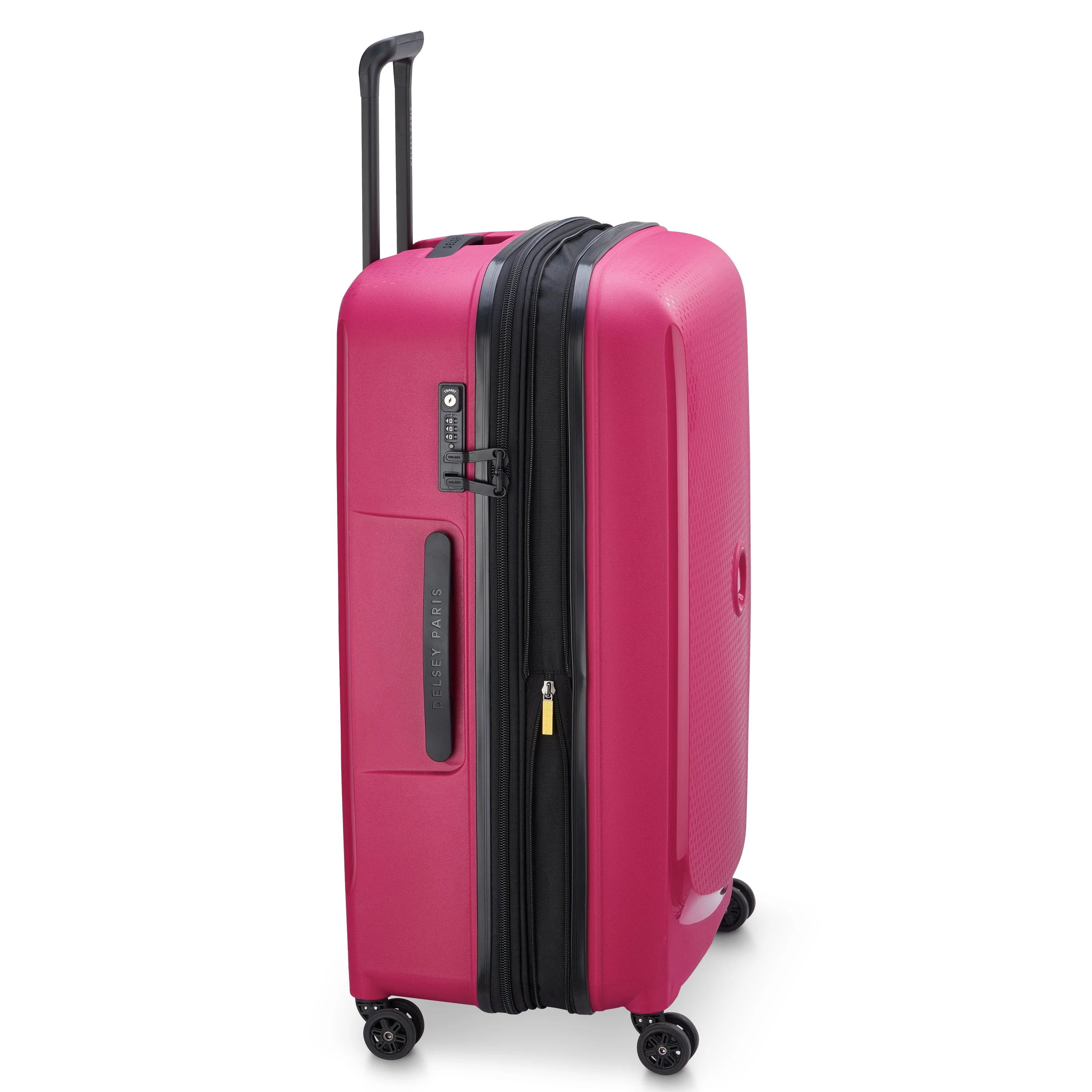 BELMONT PLUS | Check-in Large Koffer Erweiterbar 76 CM HIMBEER