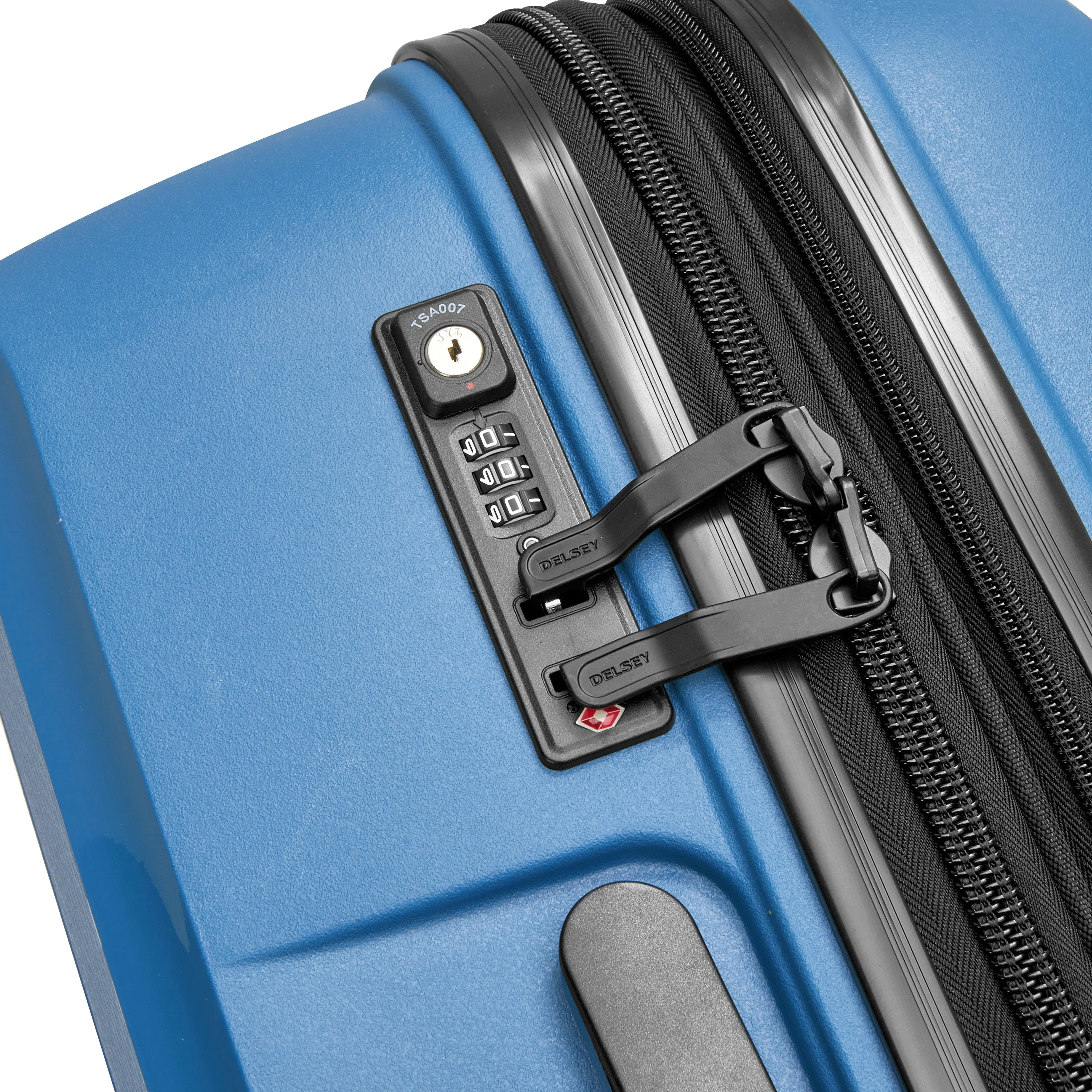 BELMONT PLUS | Check-in Large Koffer Erweiterbar 76 CM ZINK BLAU