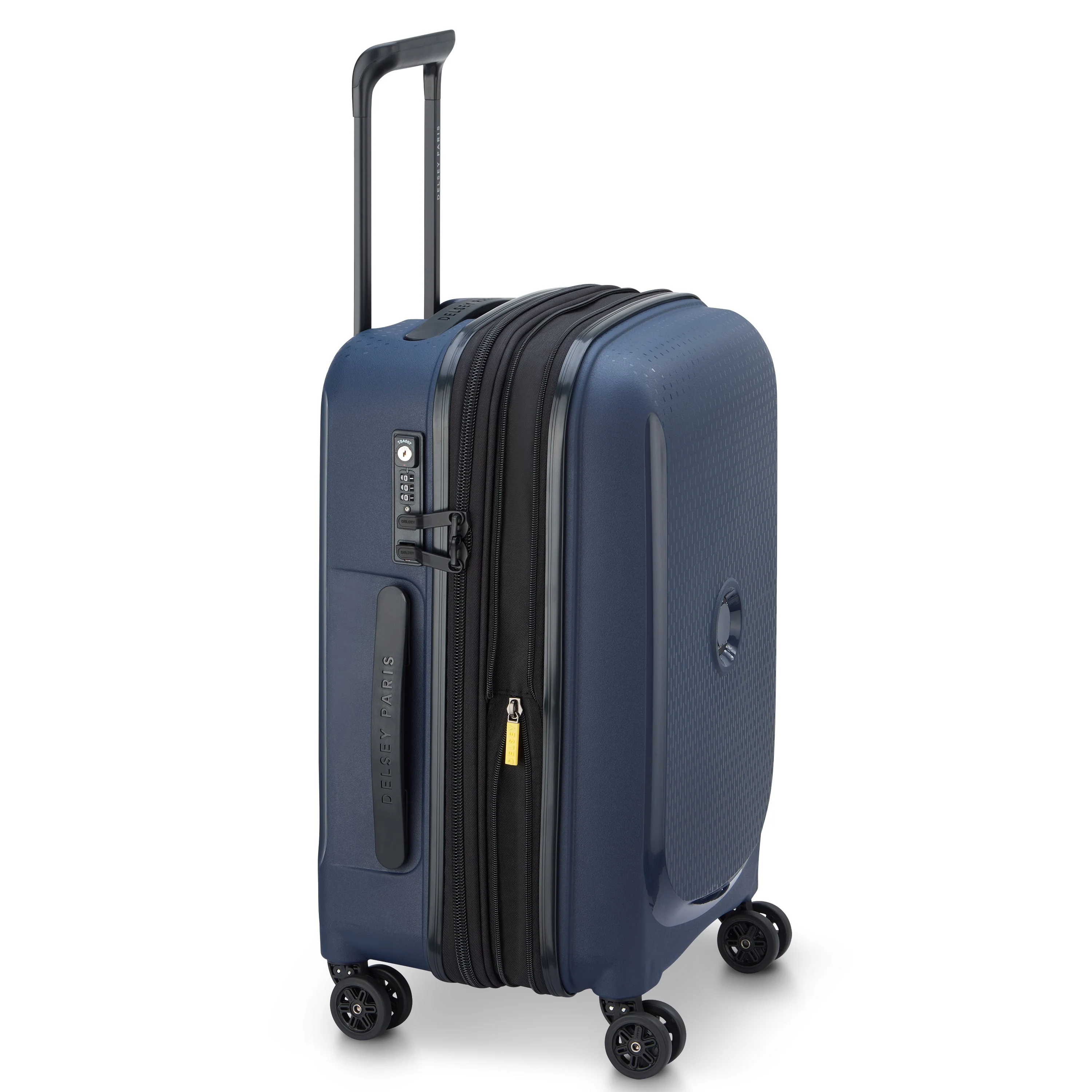 BELMONT PLUS | Kabine Koffer Erweiterbar 55 CM BLAU