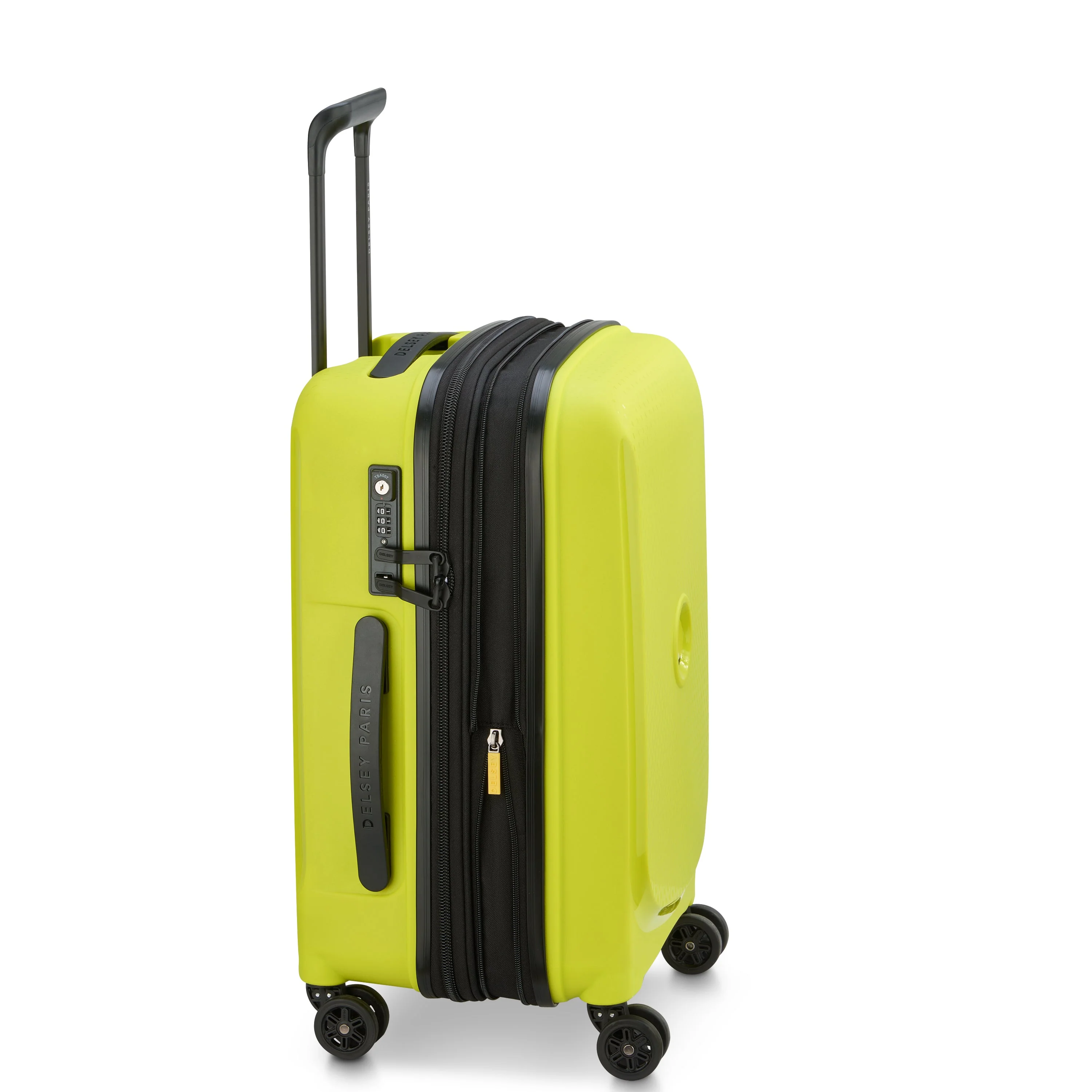 BELMONT PLUS | Kabine Koffer Erweiterbar 55 CM GRUEN CHARTREUSE