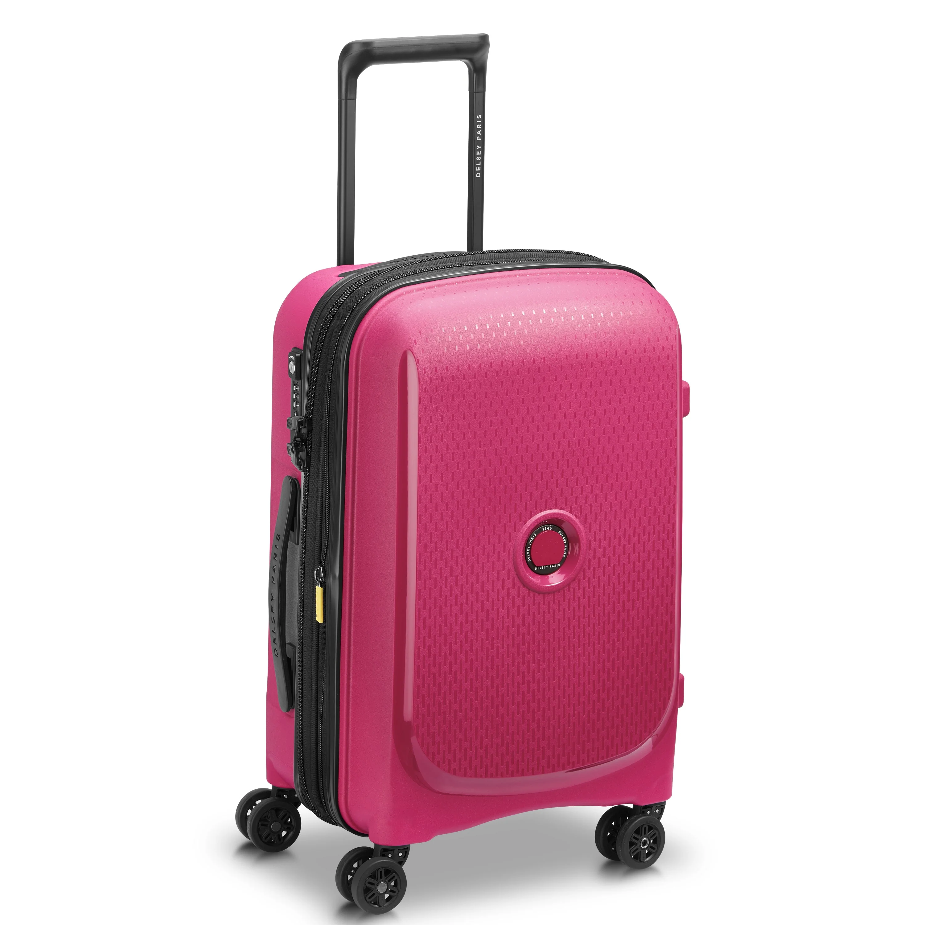BELMONT PLUS | Kabine Koffer Erweiterbar 55 CM HIMBEER