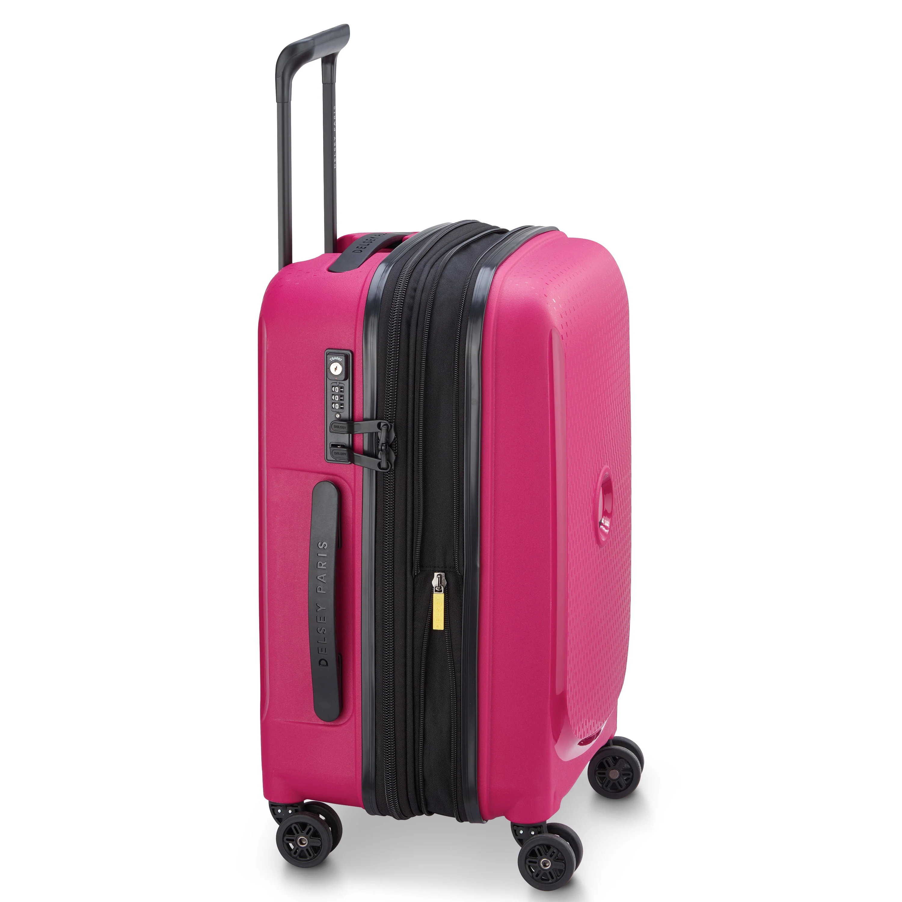 BELMONT PLUS | Kabine Koffer Erweiterbar 55 CM HIMBEER