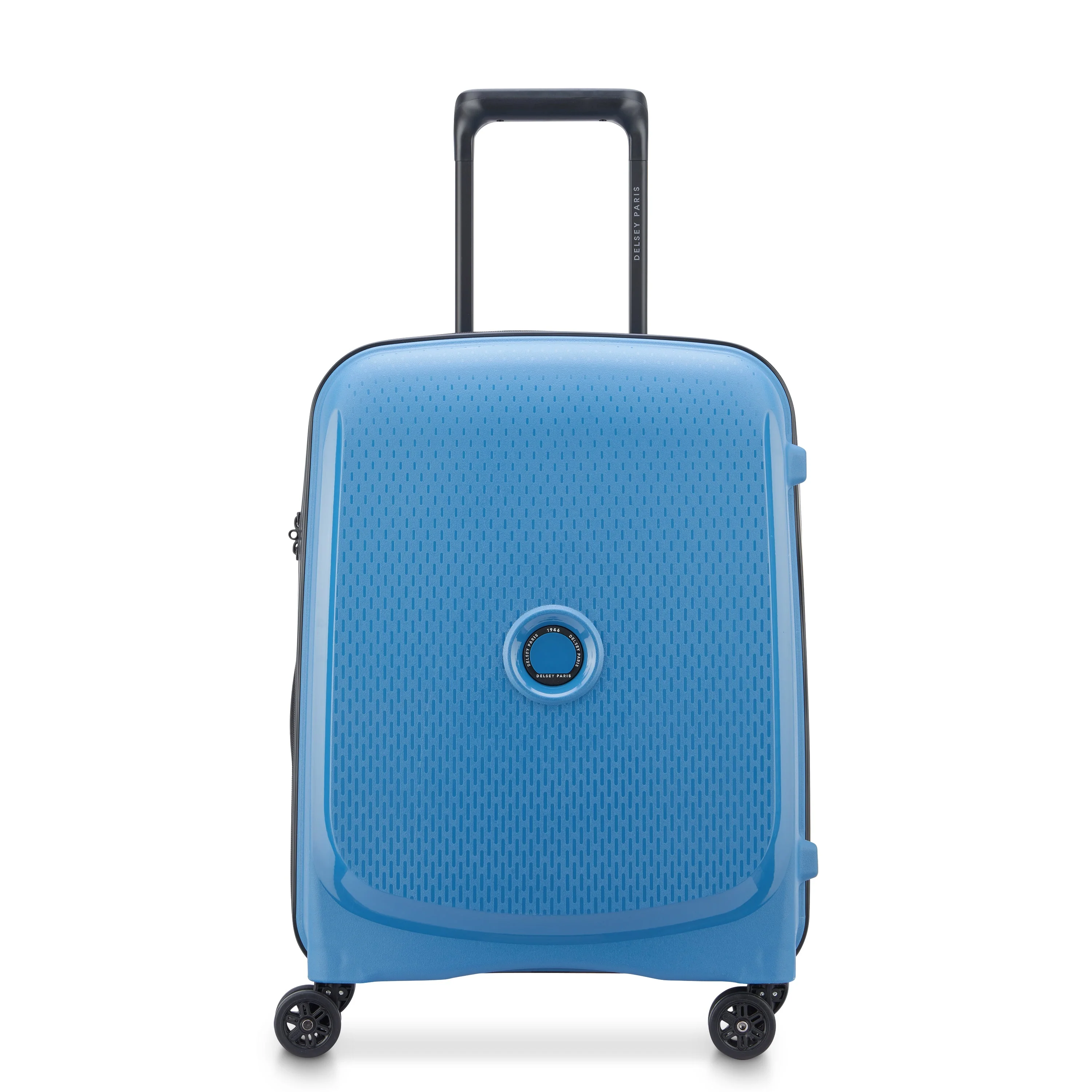 BELMONT PLUS | Kabine Slim Koffer 55 CM ZINK BLAU