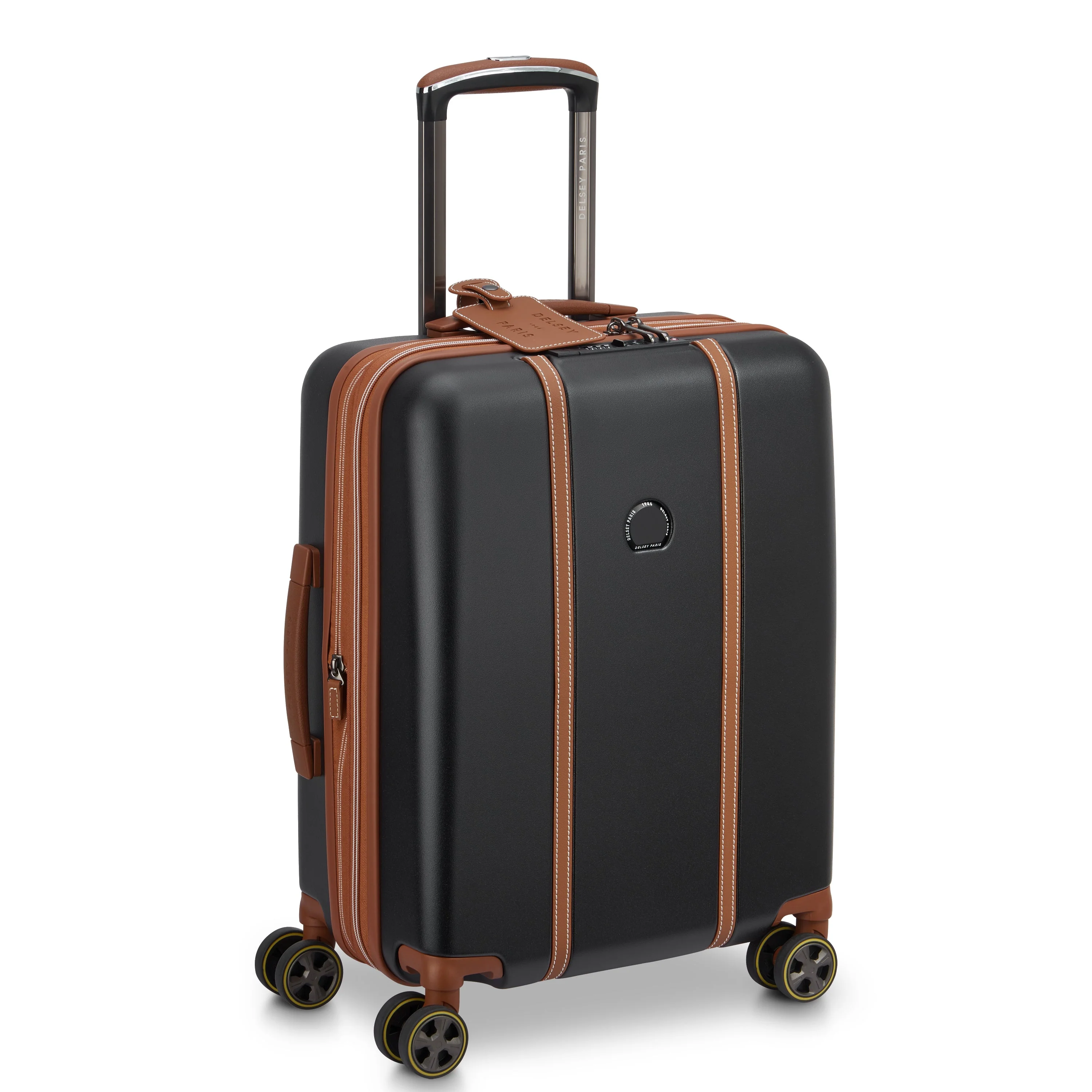 CADENCE | Kabine Slim Koffer Erweiterbar 55 CM SCHWARZ