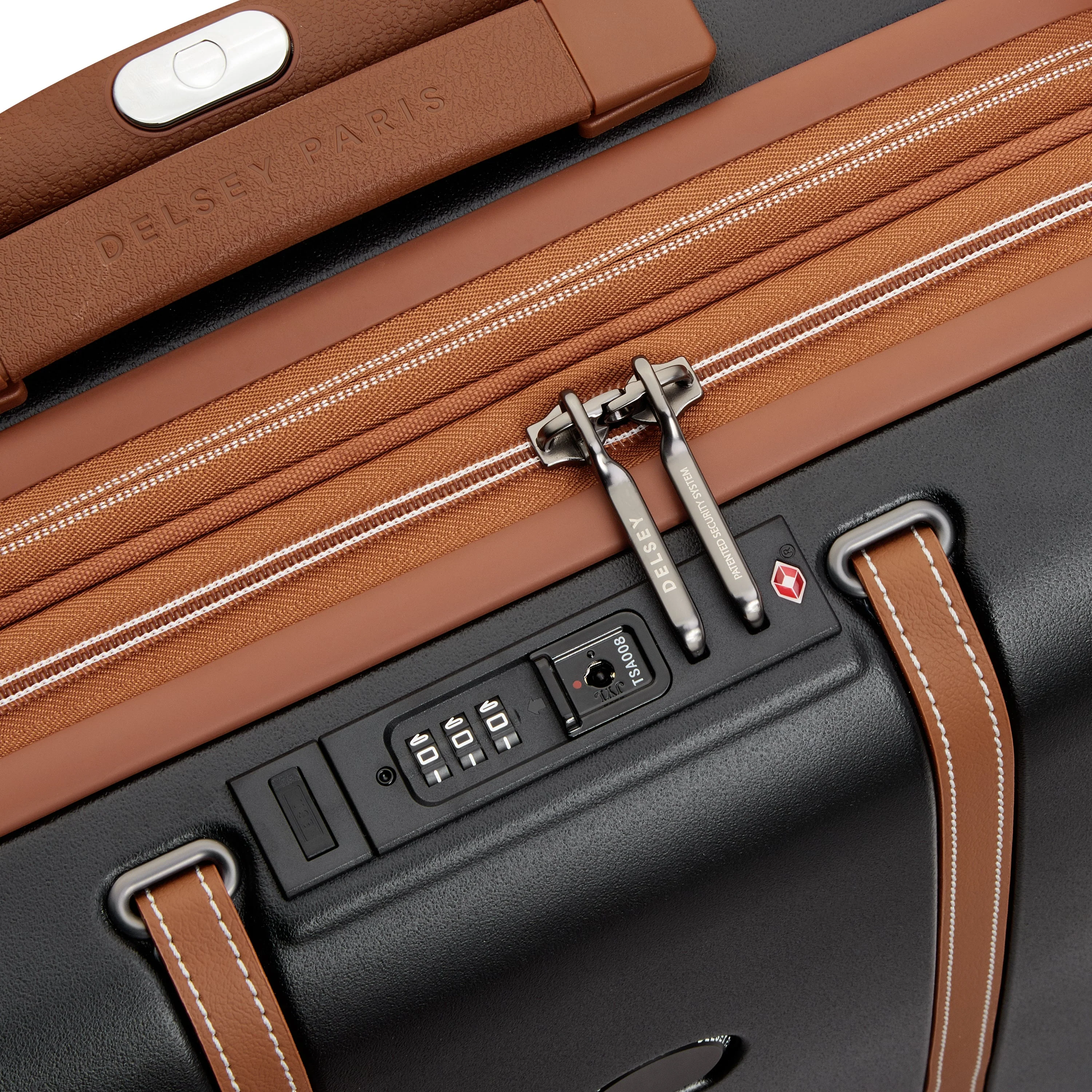 CADENCE | Kabine Slim Koffer Erweiterbar 55 CM SCHWARZ