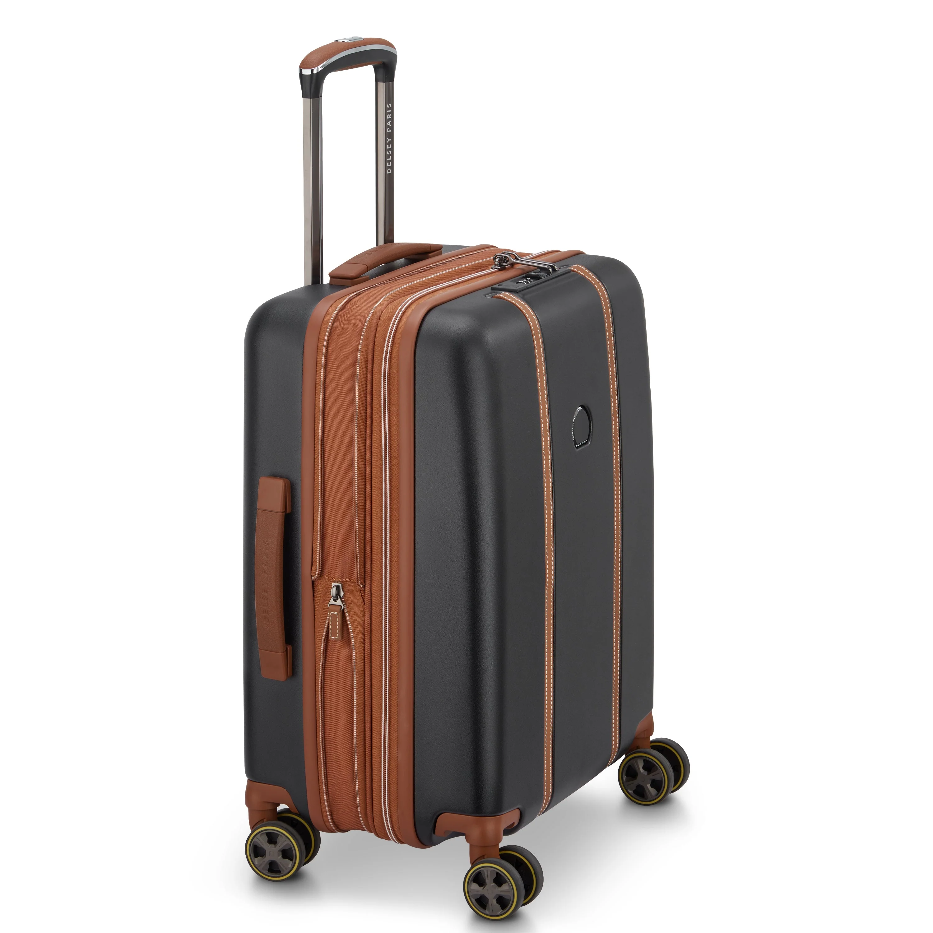 CADENCE | Kabine Slim Koffer Erweiterbar 55 CM SCHWARZ