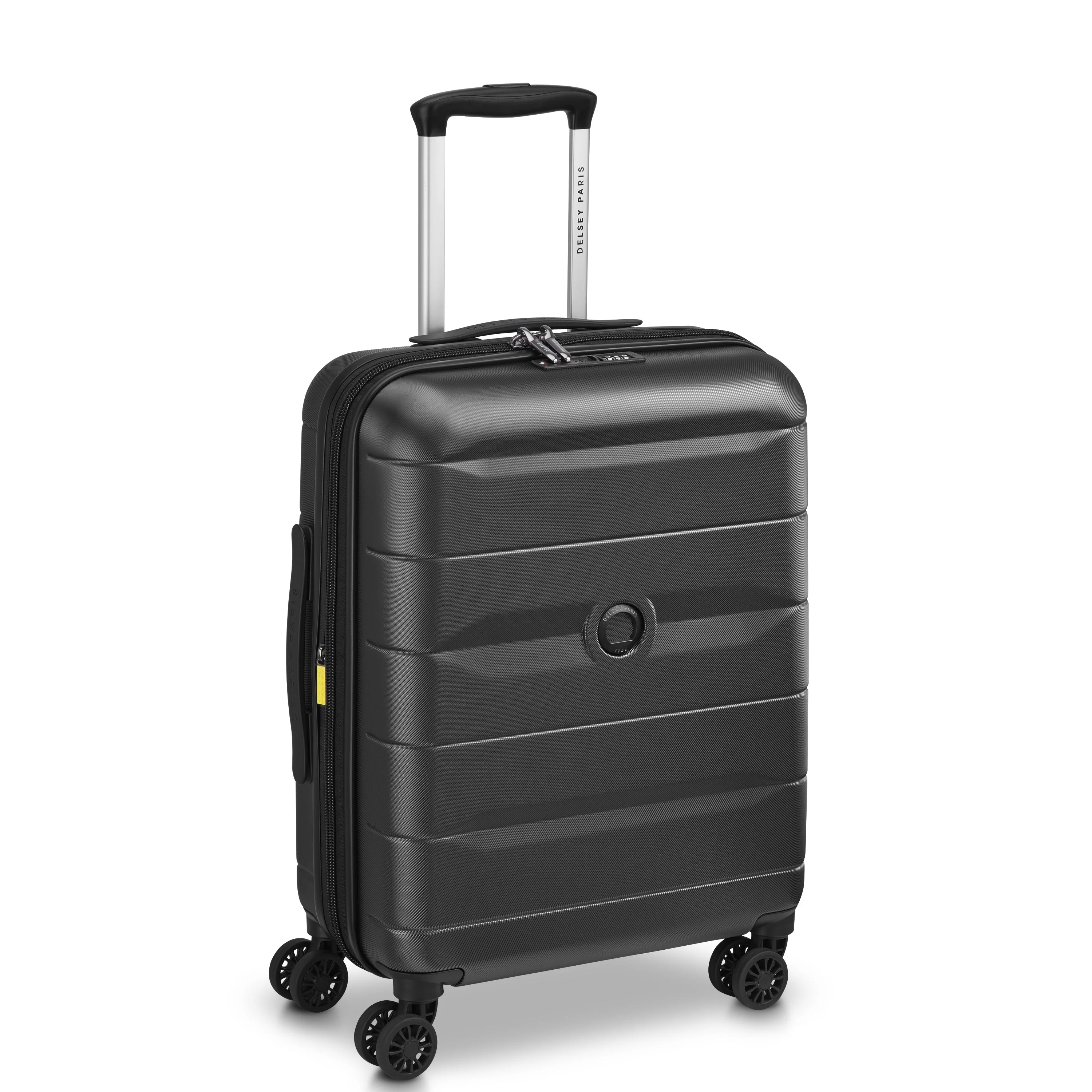 COMETE 4 | Kabine Slim Koffer Erweiterbar 55 CM SCHWARZ