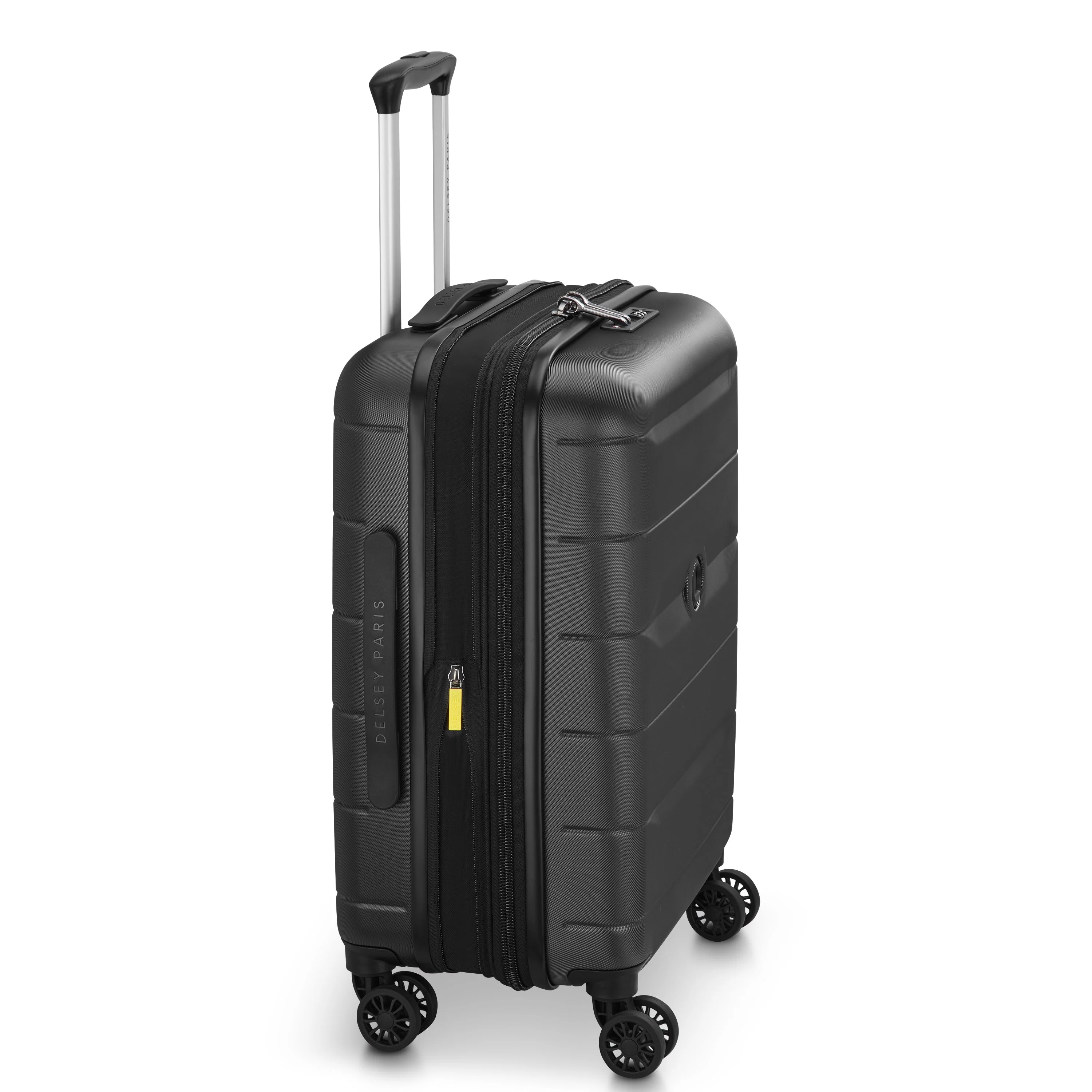 COMETE 4 | Kabine Slim Koffer Erweiterbar 55 CM SCHWARZ
