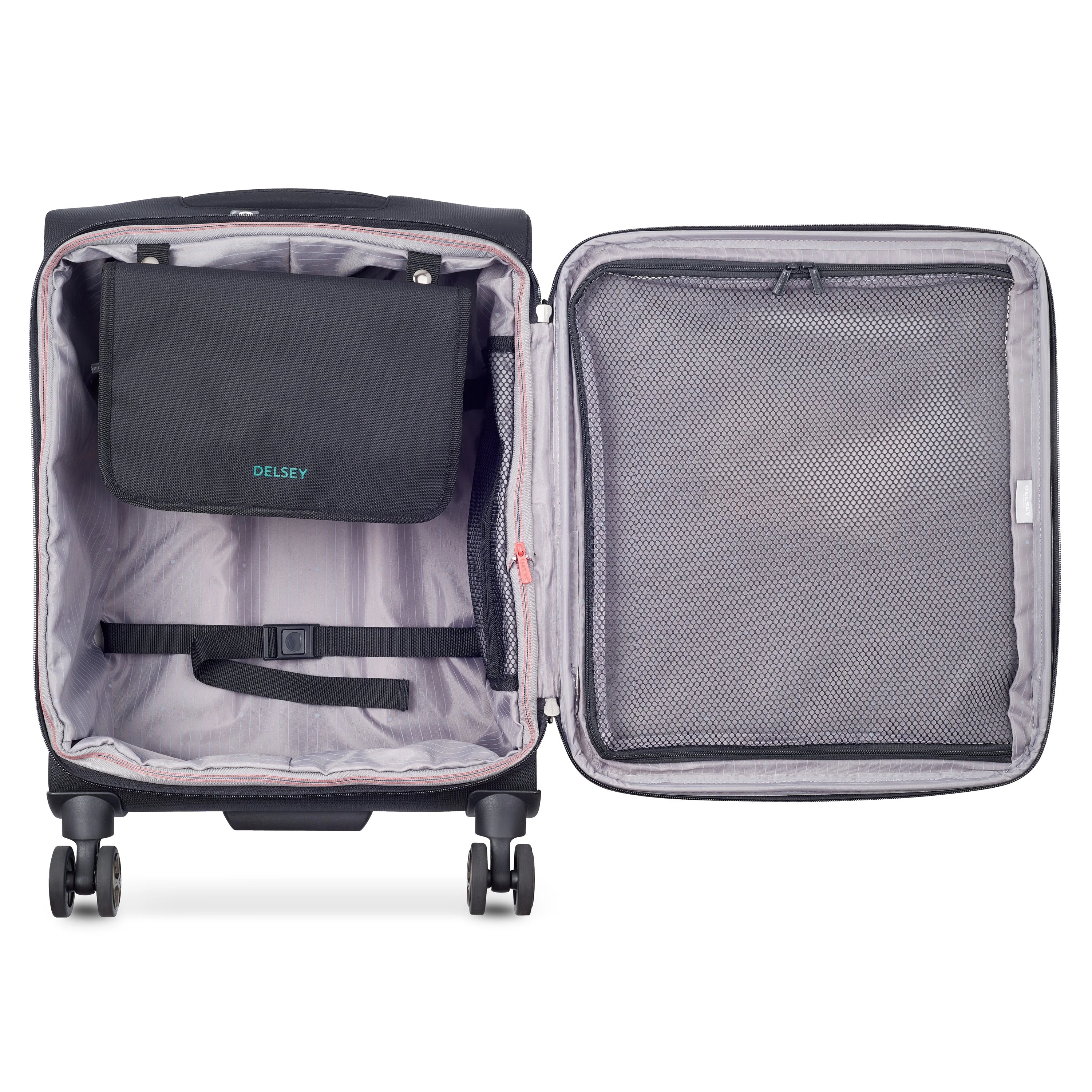 HELIUM DLX | Kabine Slim Koffer 55 CM SCHWARZ