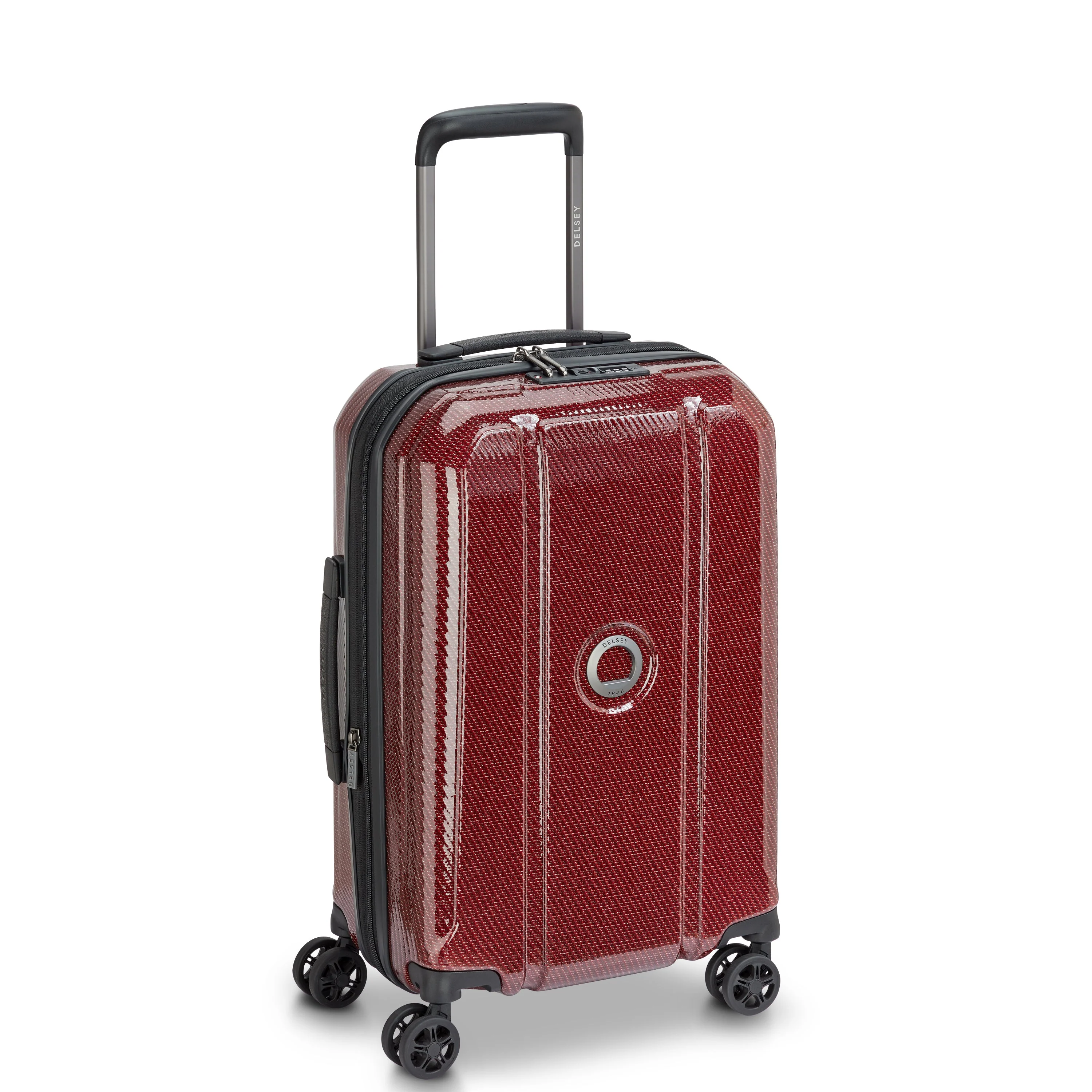 HELIUM ULTIMATE | Erweiterbare Kabinentrolley 55 CM BURGUNDERROT - 2,3 kg