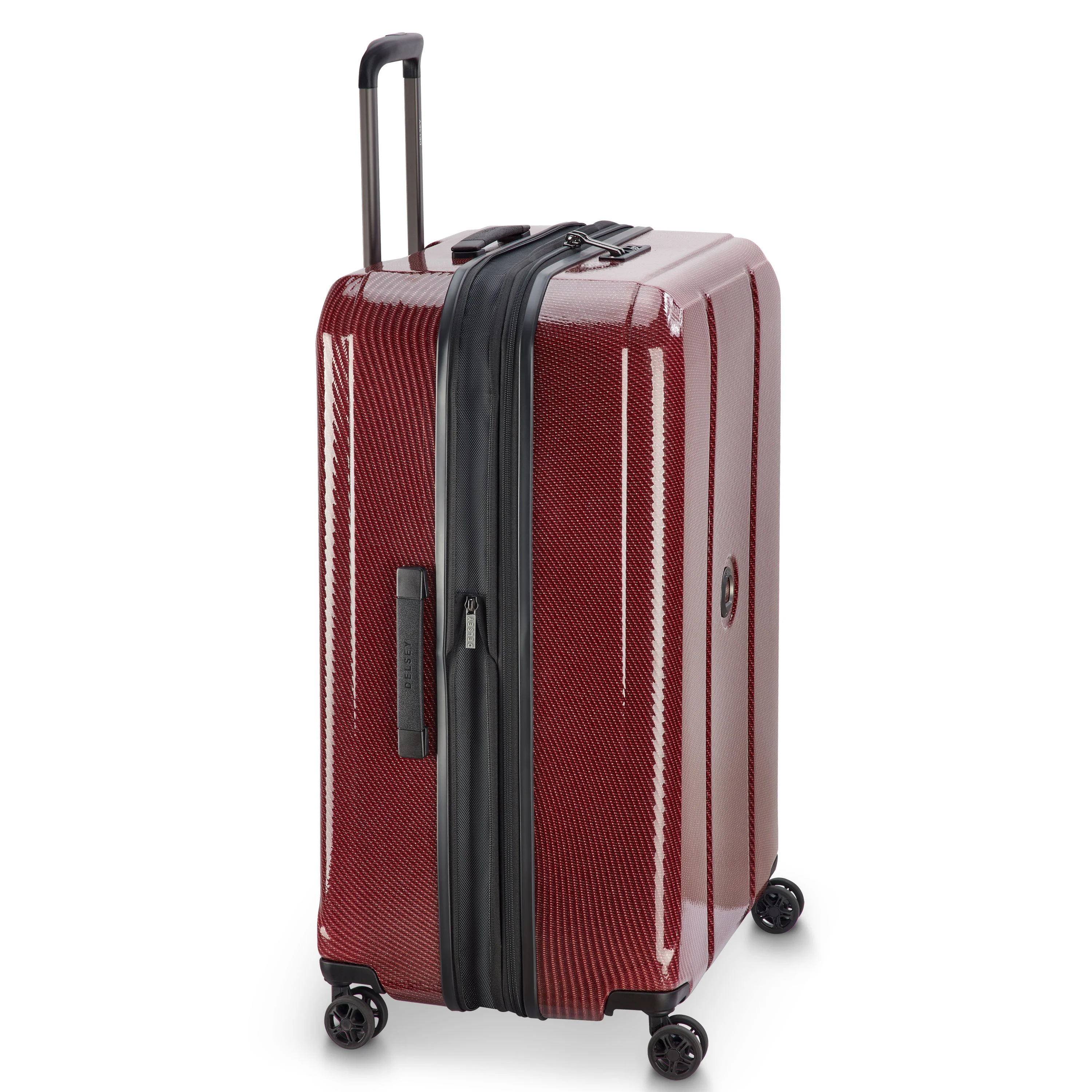 HELIUM ULTIMATE | Erweiterbare großer Aufgabekoffer 77 CM BURGUNDERROT - 3,9 kg