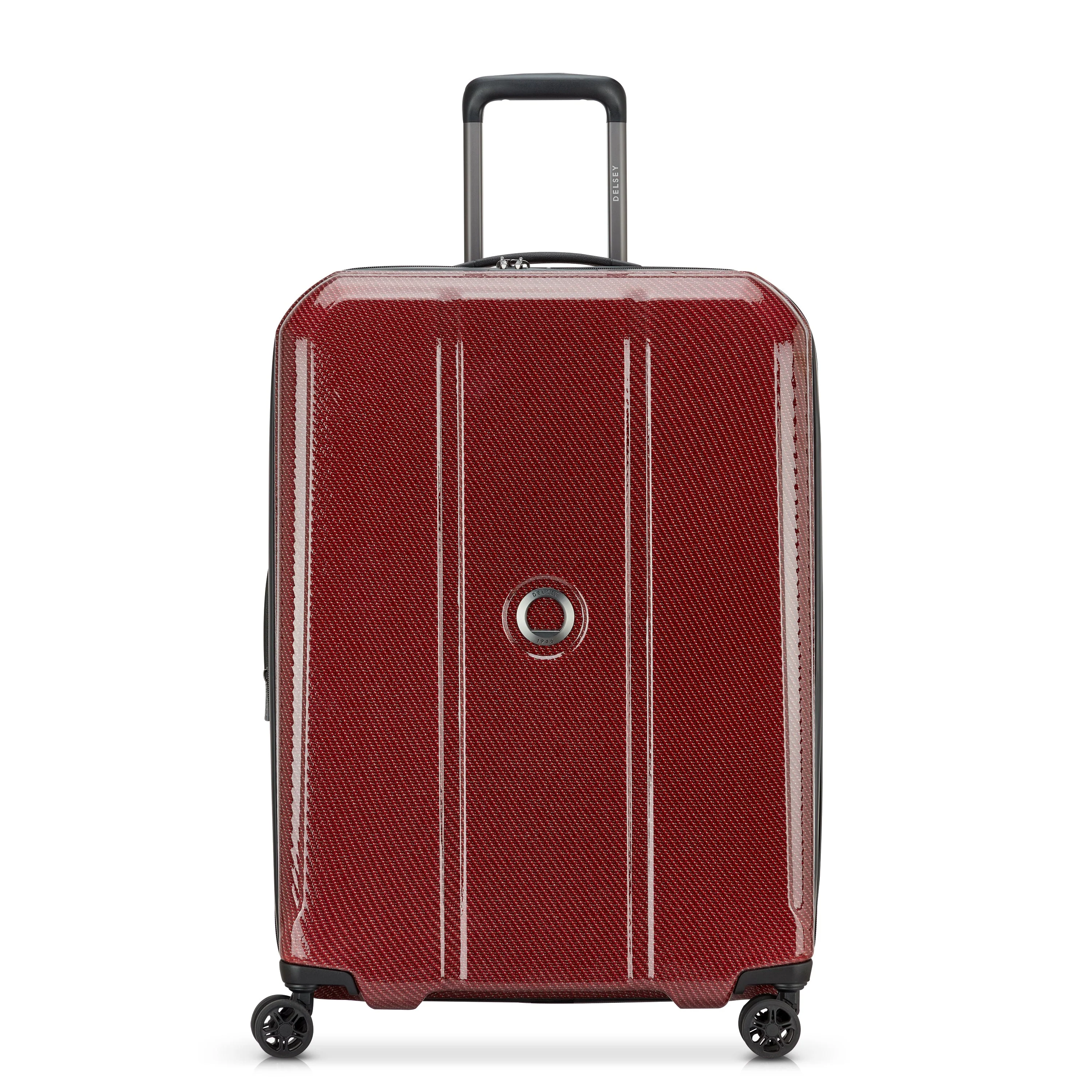 HELIUM ULTIMATE | Erweiterbare mittelgroße Aufgabetrolley 70 CM BURGUNDERROT - 3,7 kg