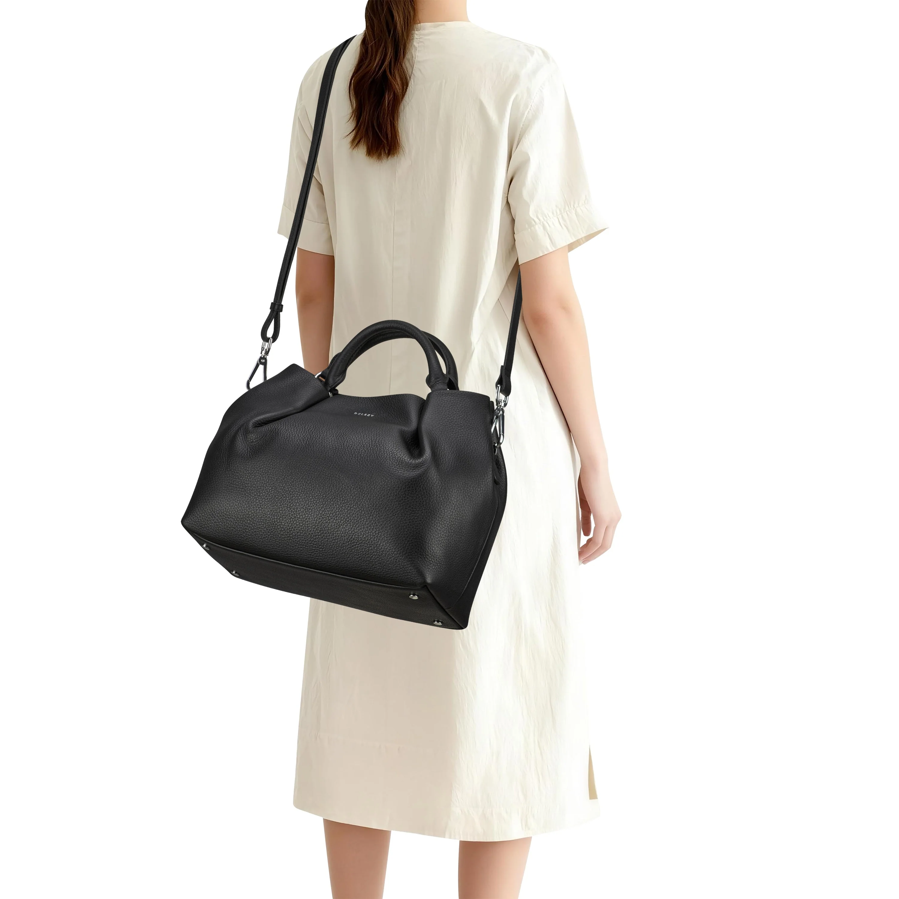 LE CUIR GRAINE | Handtasche SCHWARZ