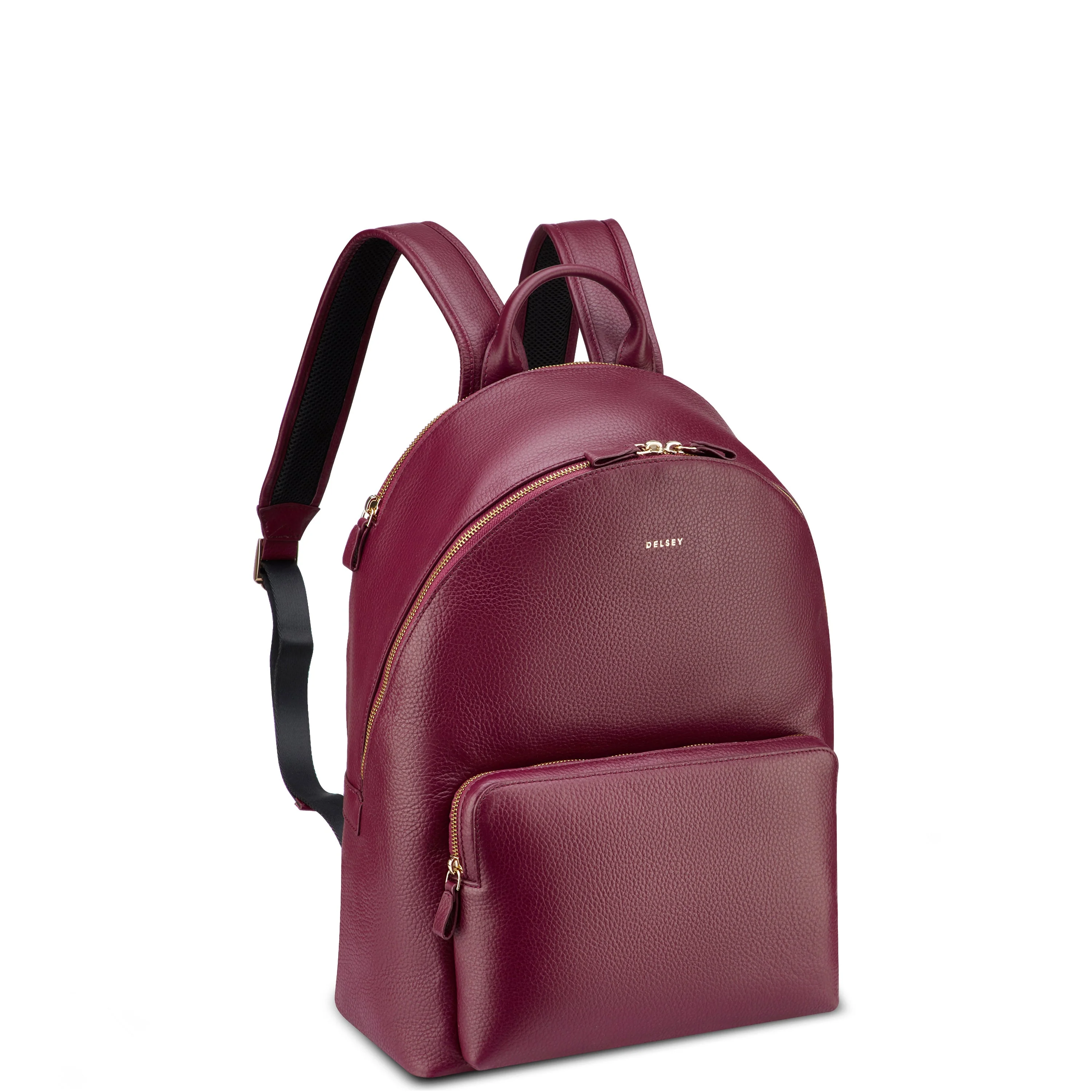LE CUIR GRAINE | Rucksack mit 2 Fächern 23L BORDEAUX ROT