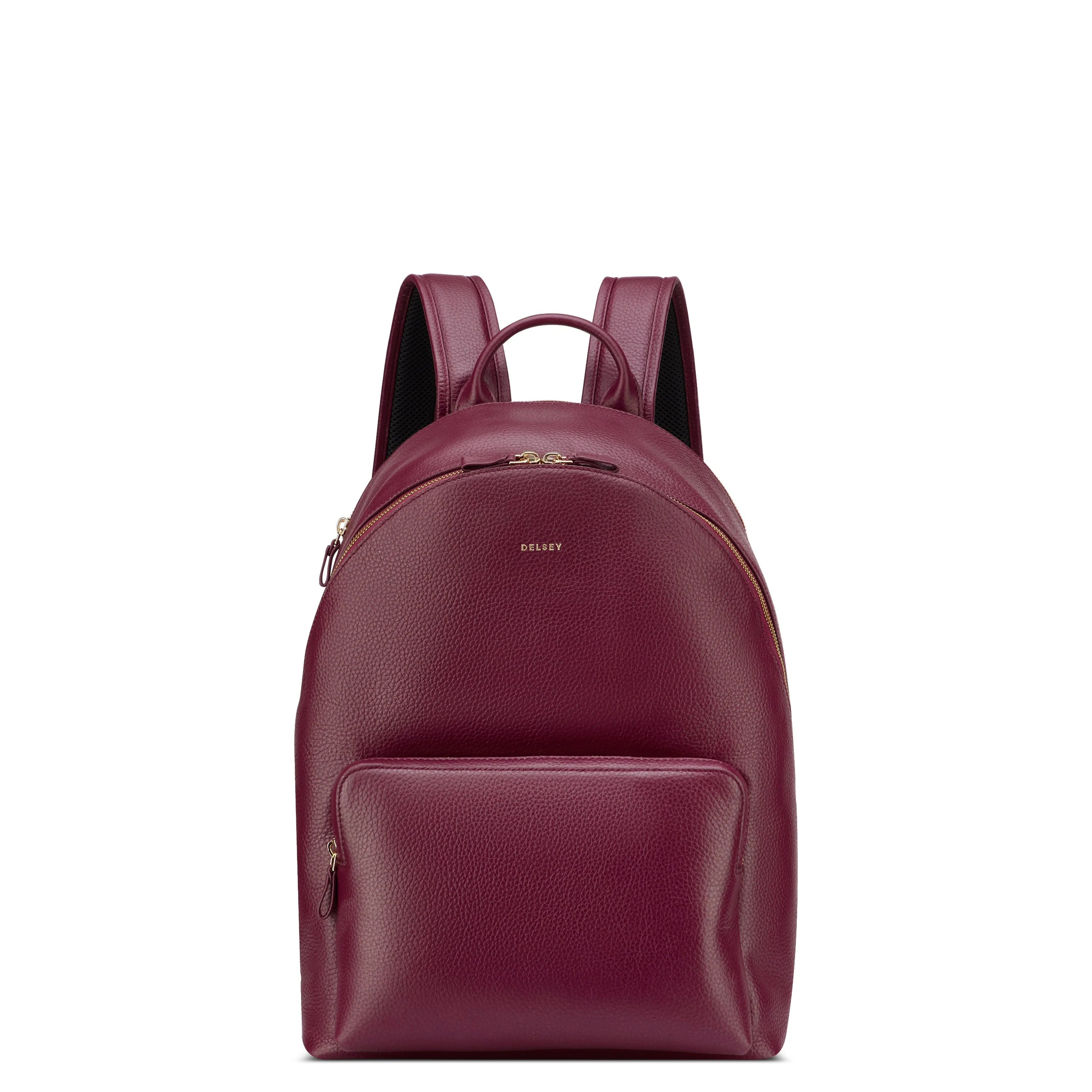 LE CUIR GRAINE | Rucksack mit 2 Fächern 23L BORDEAUX ROT