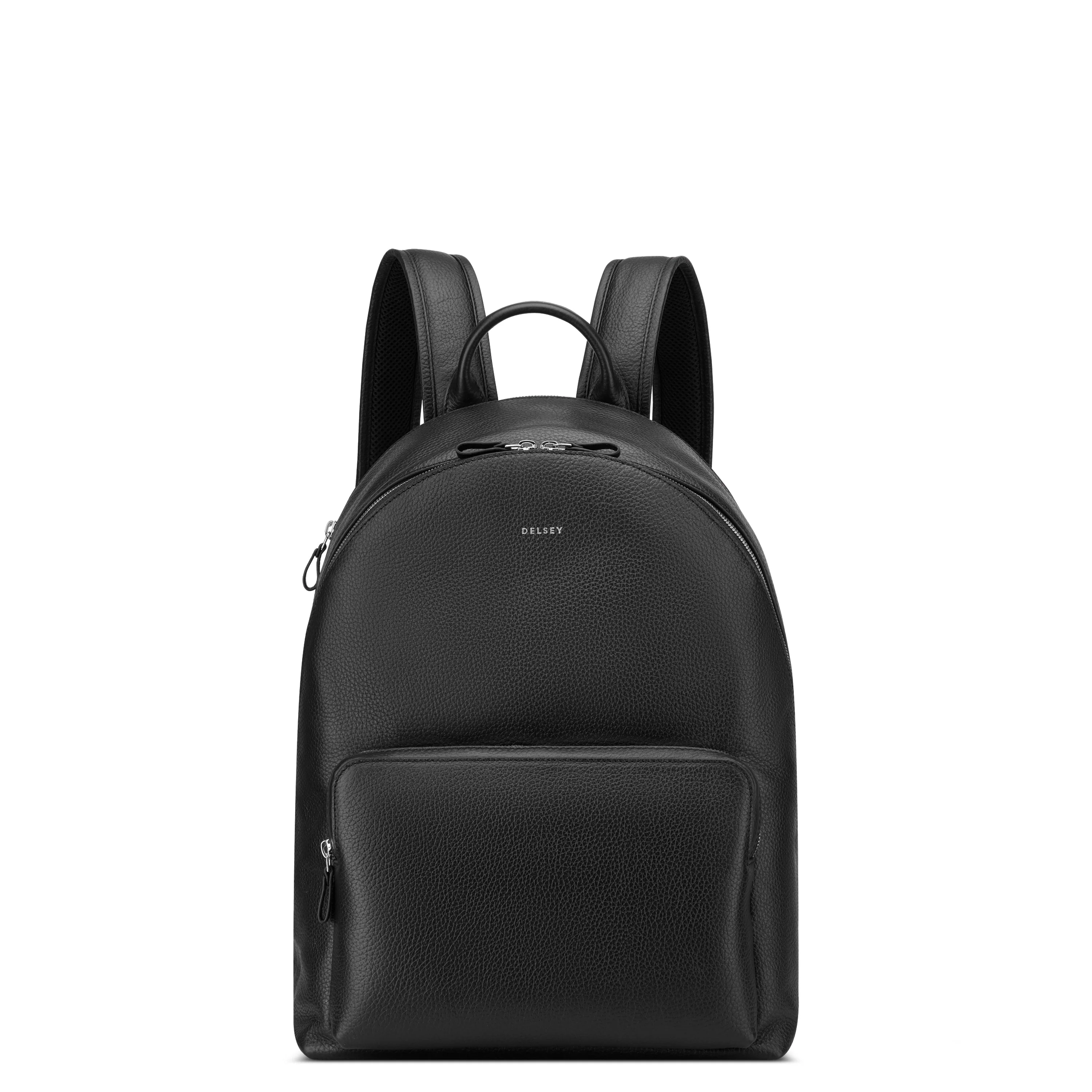LE CUIR GRAINE | Rucksack mit 2 Fächern 23L SCHWARZ