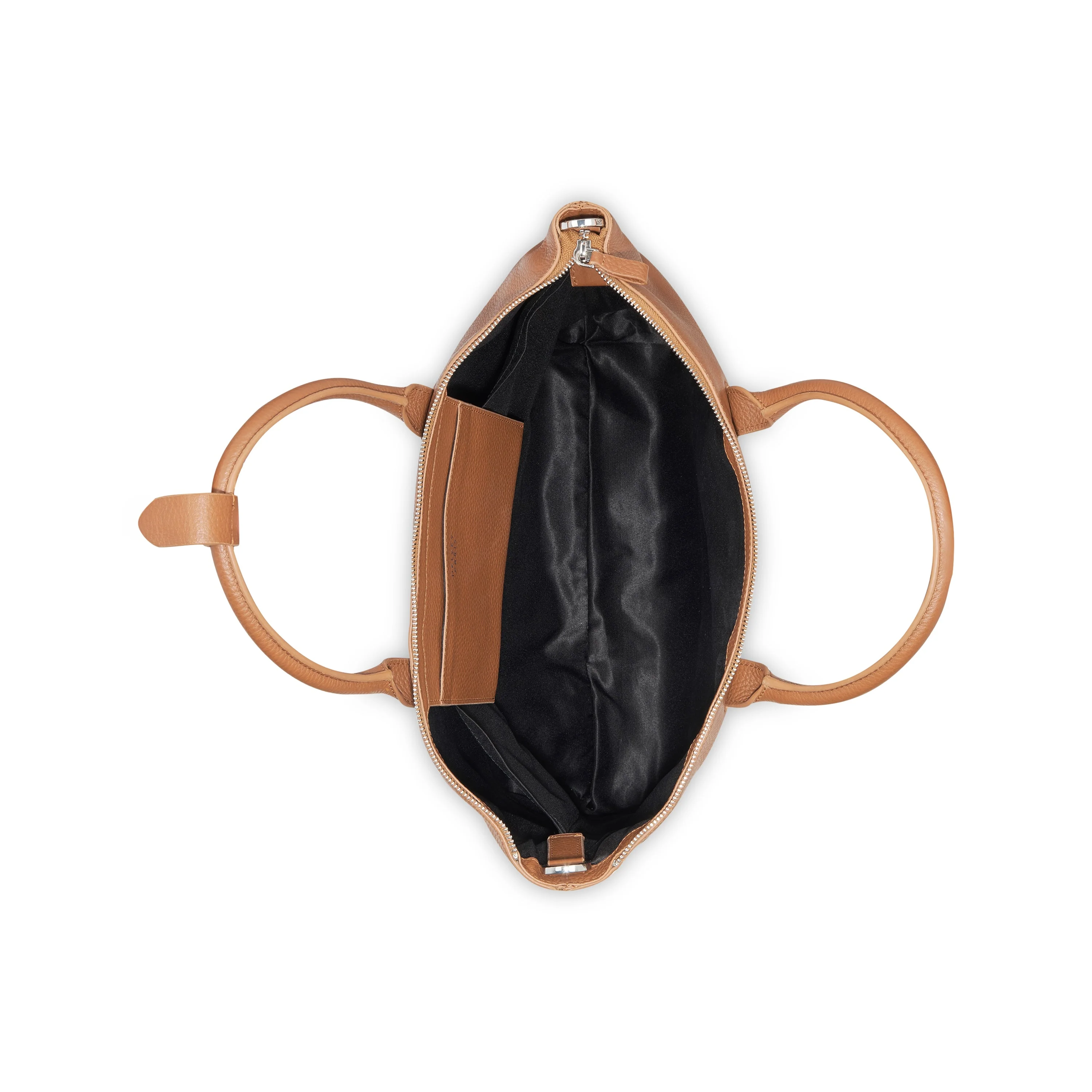 LE CUIR GRAINE | Shopper 43.5 CM COGNAC