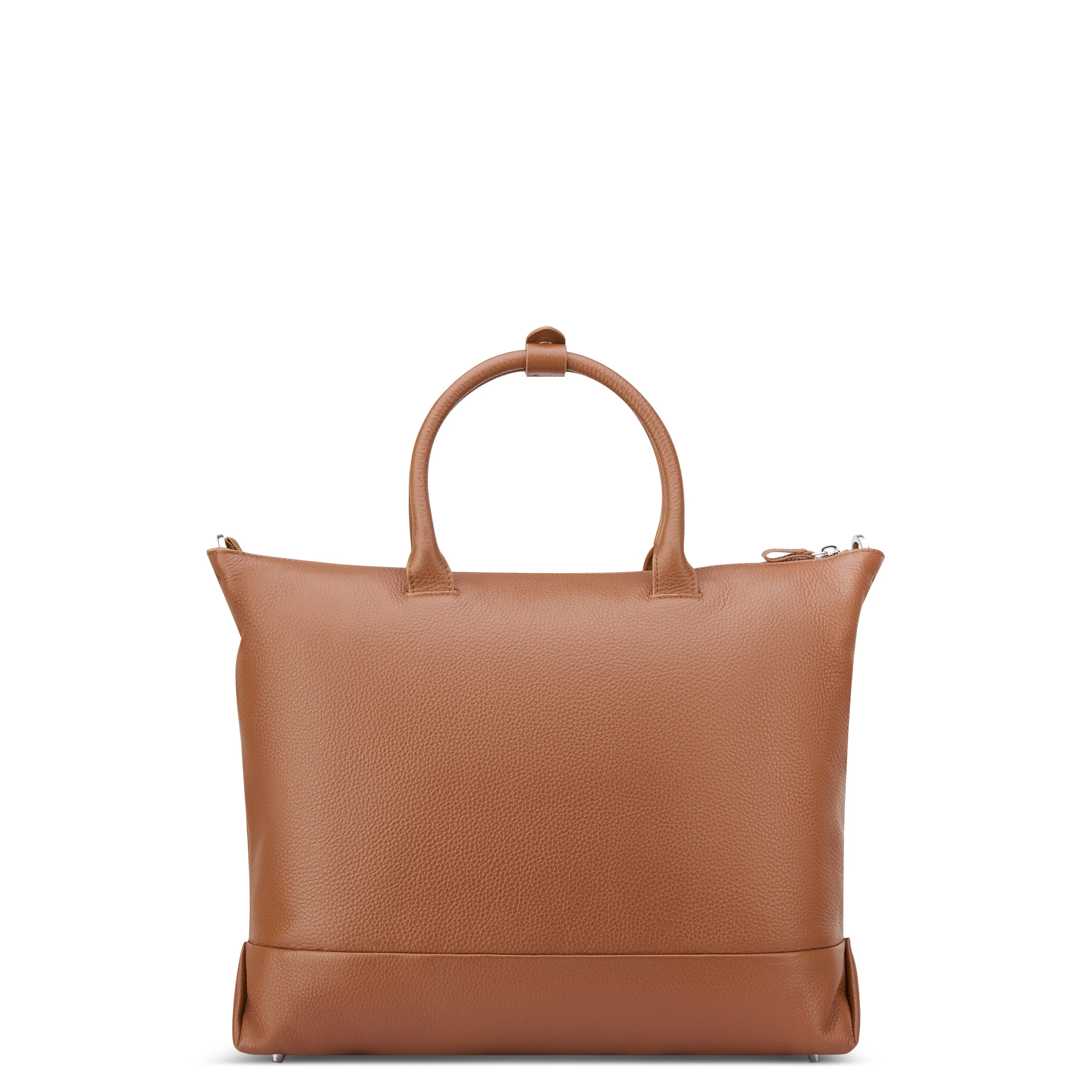 LE CUIR GRAINE | Shopper 43.5 CM COGNAC