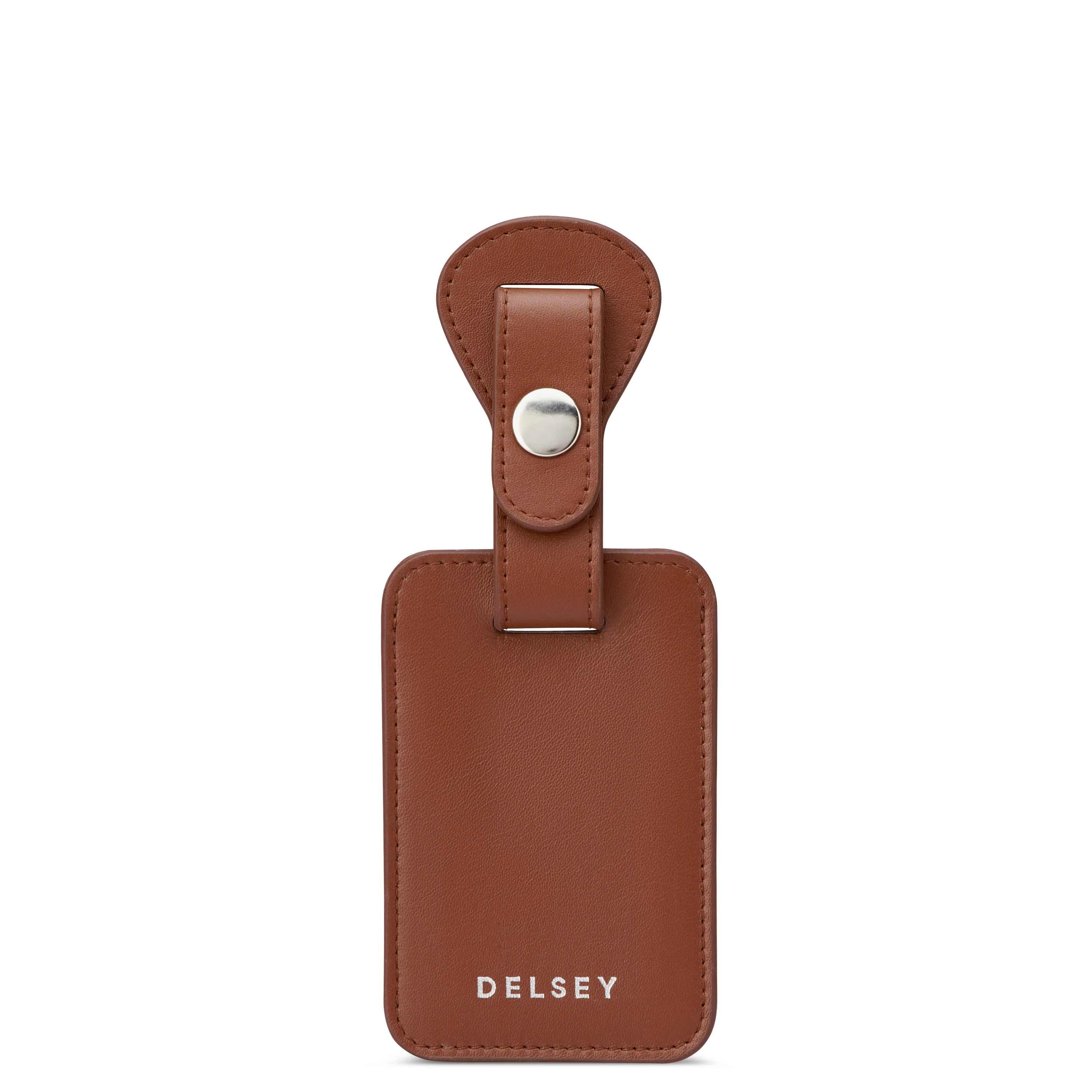 LE CUIR LISSE | Adressanhänger-Halter COGNAC