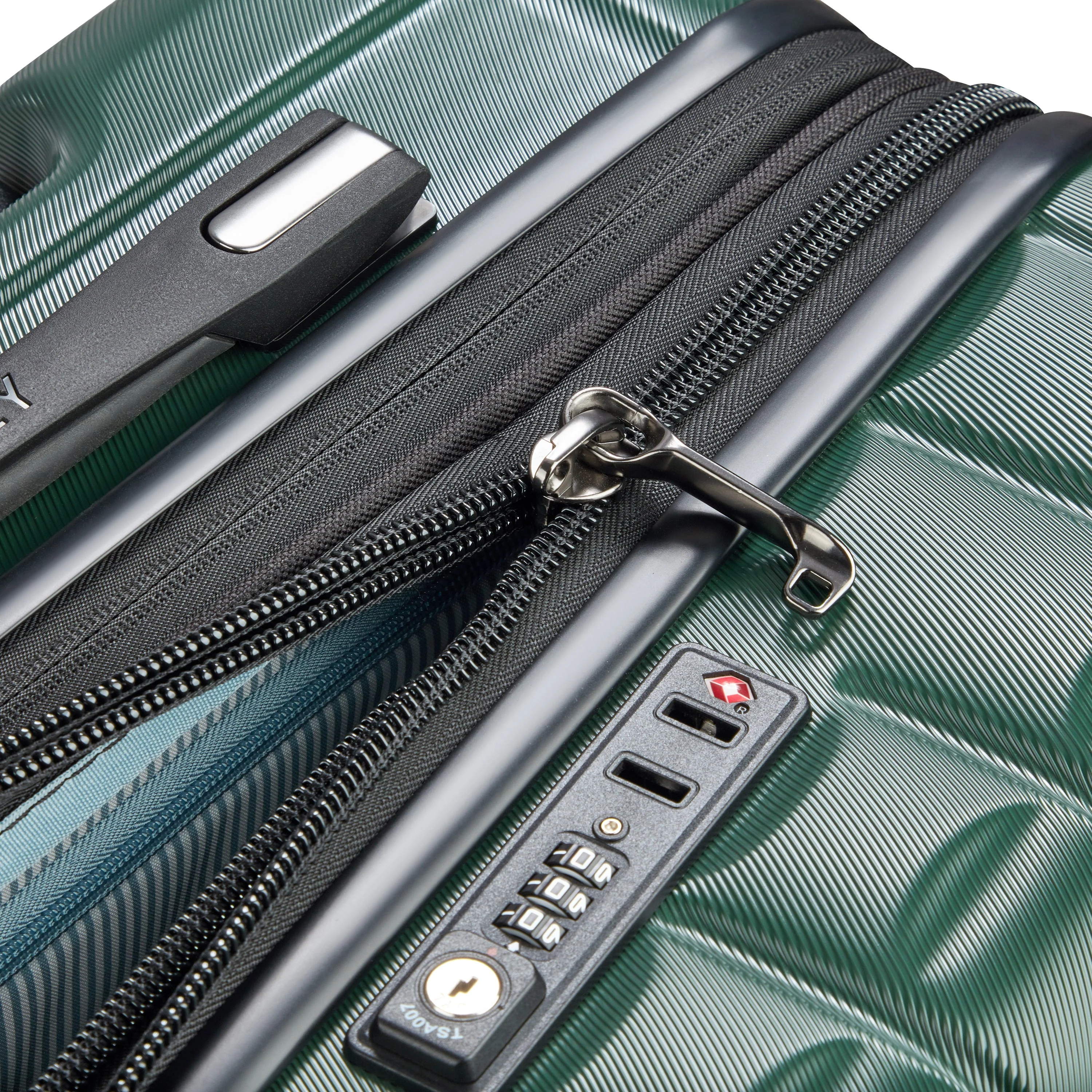 LONGITUDE | Check-in Large Koffer Erweiterbar 76 CM GRUEN