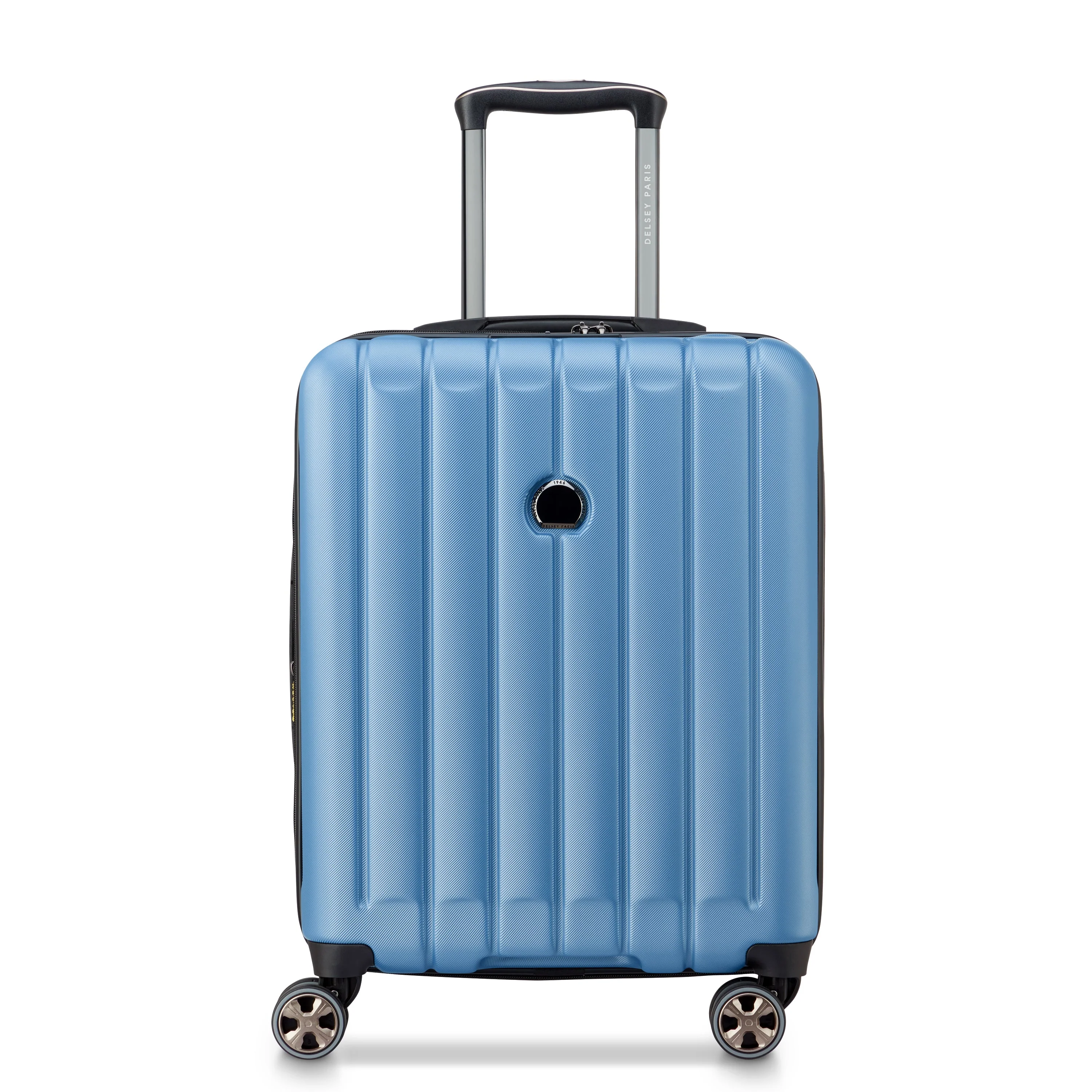 LONGITUDE | Kabine Slim Koffer Erweiterbar 55 CM BLAU