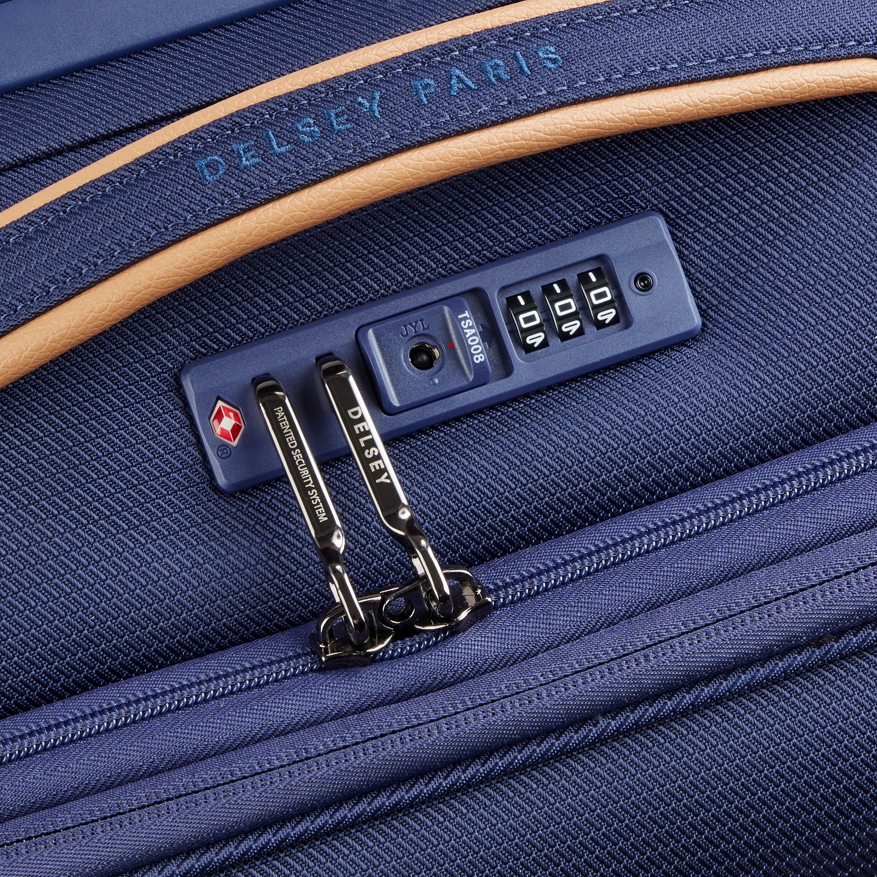 MONTMARTRE 3 | Kabine Slim Koffer Erweiterbar 55 CM MARINEBLAU