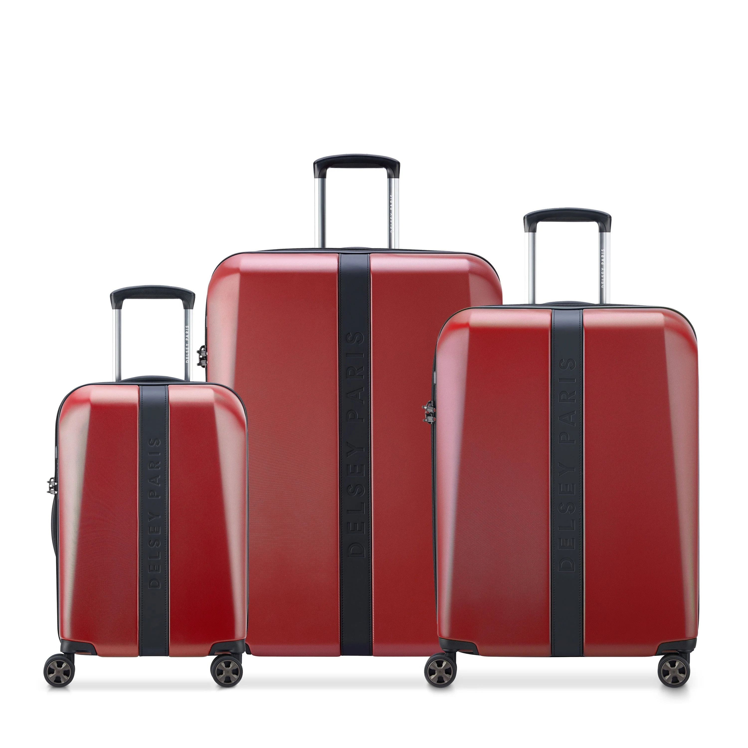 PROMENADE HARD 2.0 | 3-teiliges Koffer Set BORDEAUX ROT