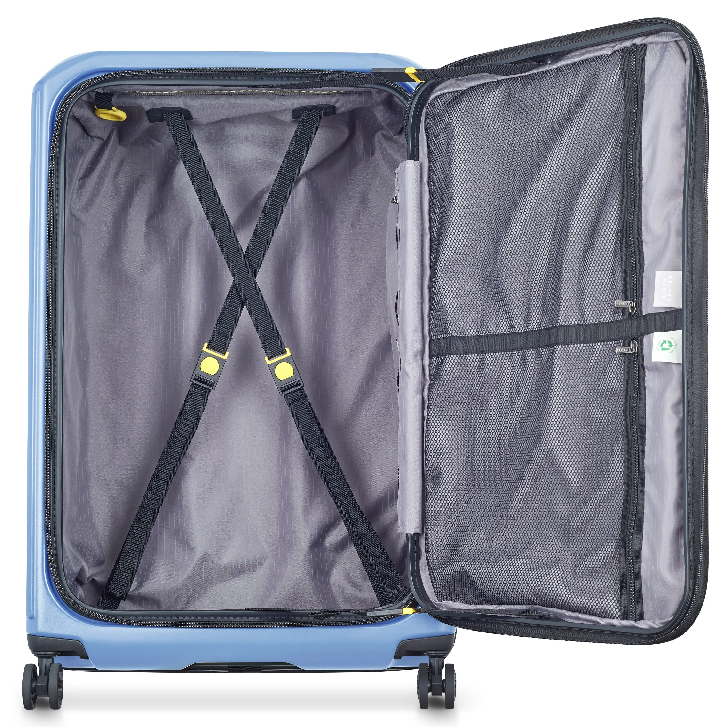 SECURITIME ZIP | Check-in Large Koffer Erweiterbar 75.5 CM LAVENDELBLAU