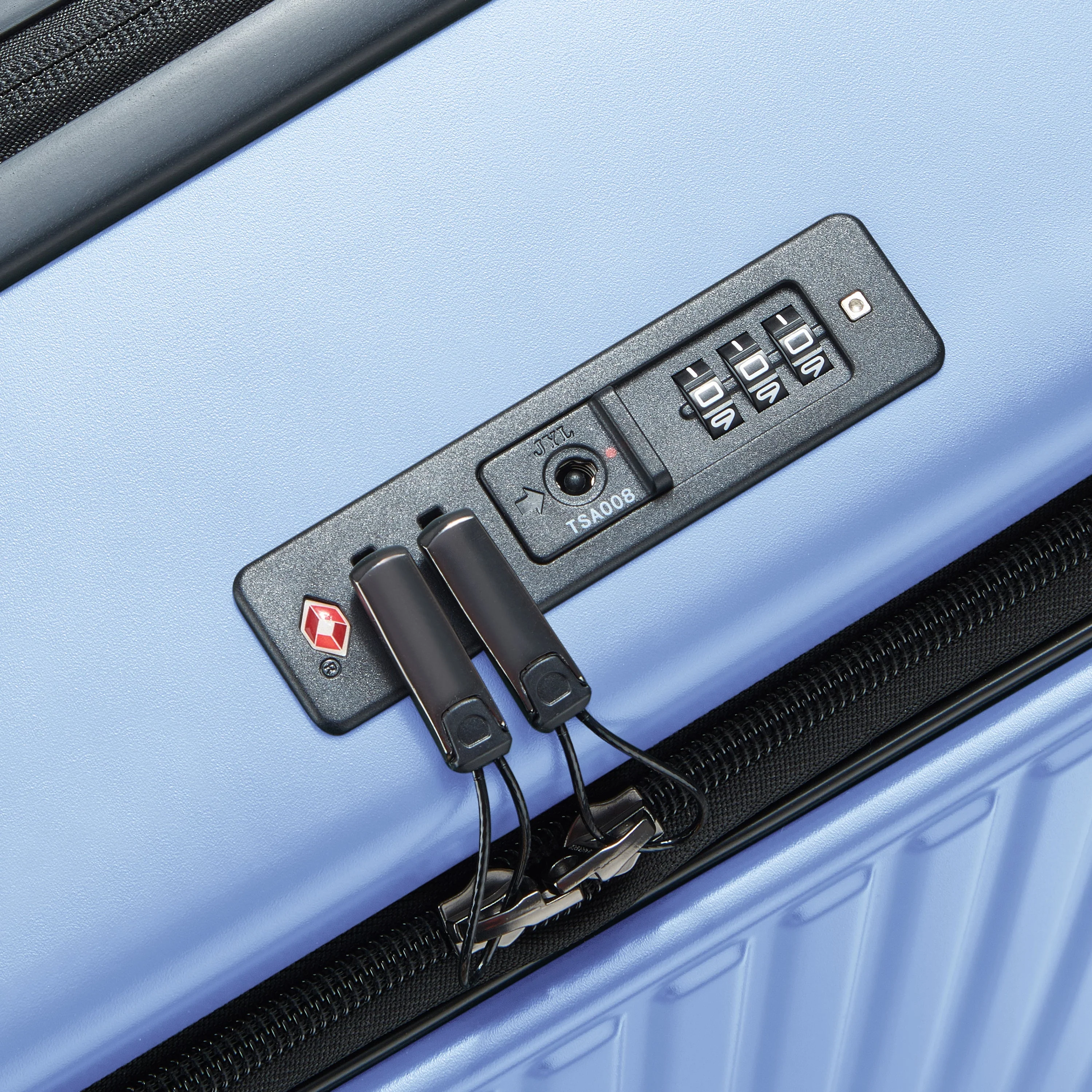 SECURITIME ZIP | Check-in Large Koffer Erweiterbar 75.5 CM LAVENDELBLAU