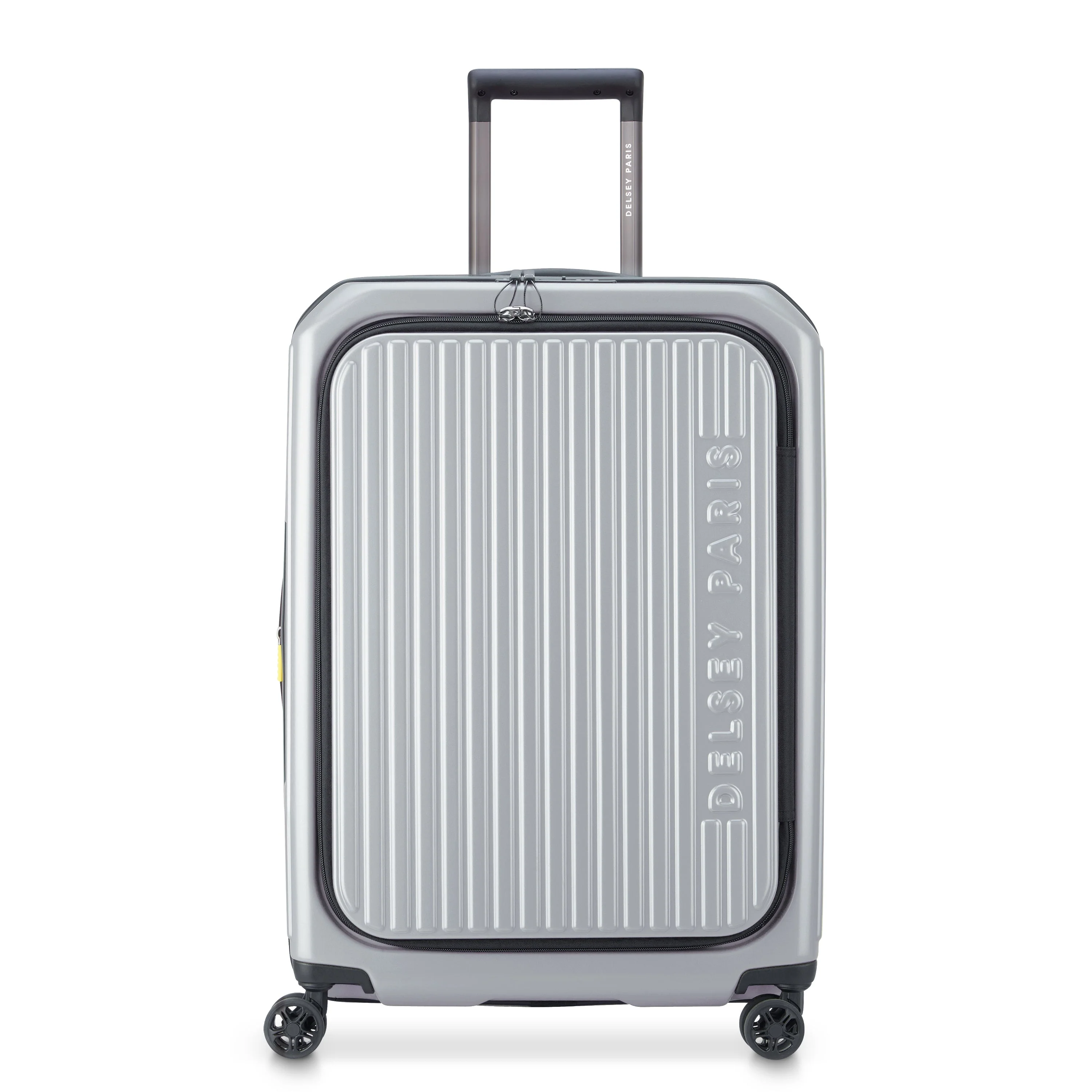 SECURITIME ZIP | Check-in Medium Koffer Erweiterbar 65.5 CM SILBER