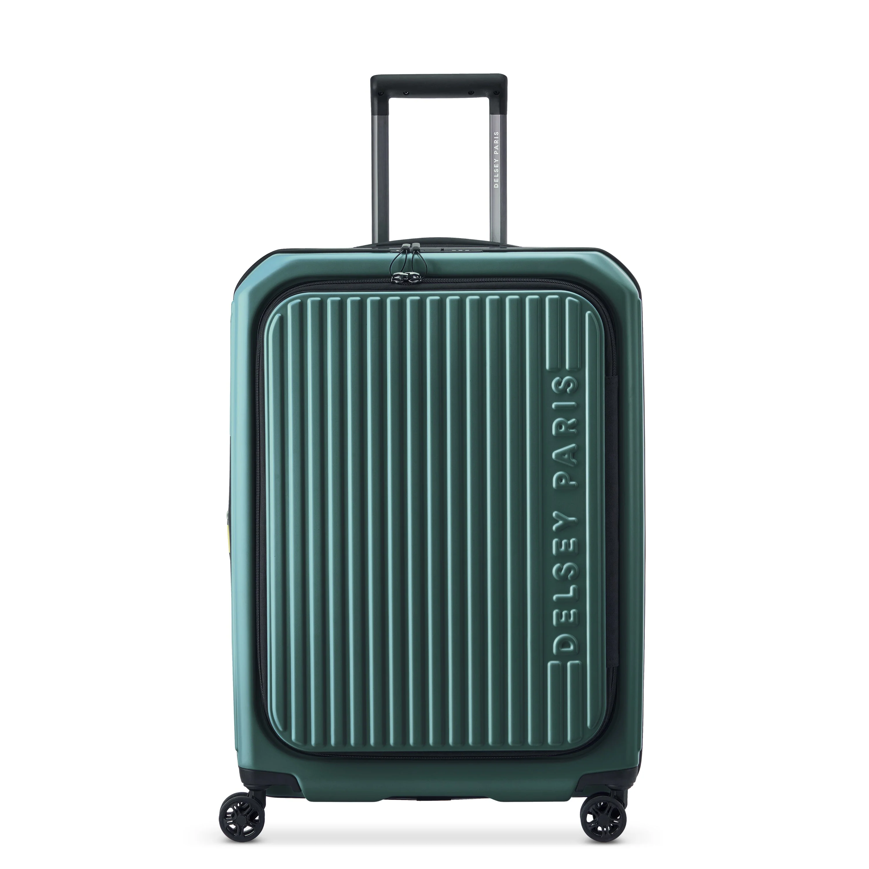 SECURITIME ZIP | Check-in Medium Koffer Erweiterbar 65.5 CM TIEFES GRUEN