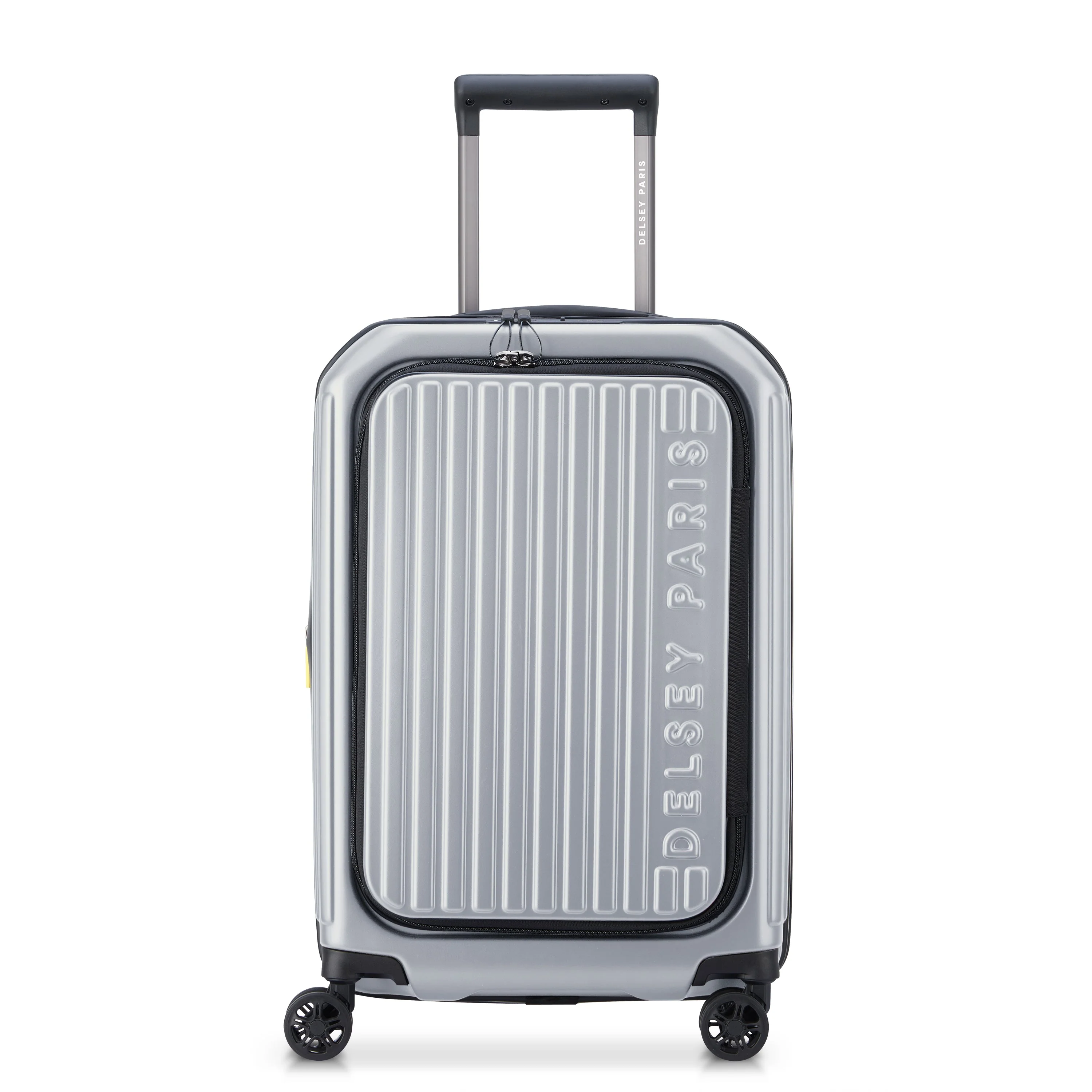 SECURITIME ZIP | Kabine Koffer Erweiterbar 55 CM SILBER