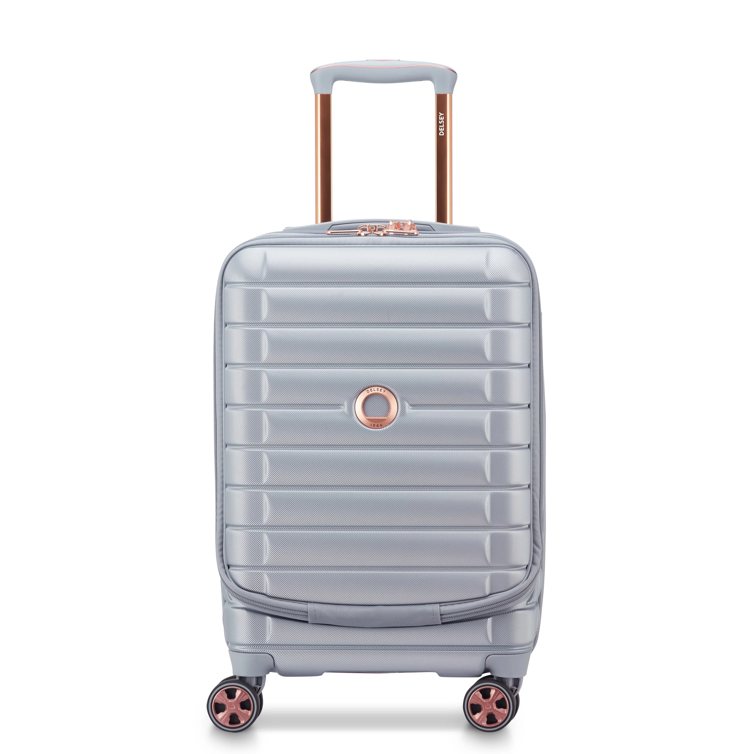 SHADOW 5.0 | Kabine Koffer Erweiterbar 55 CM PLATIN