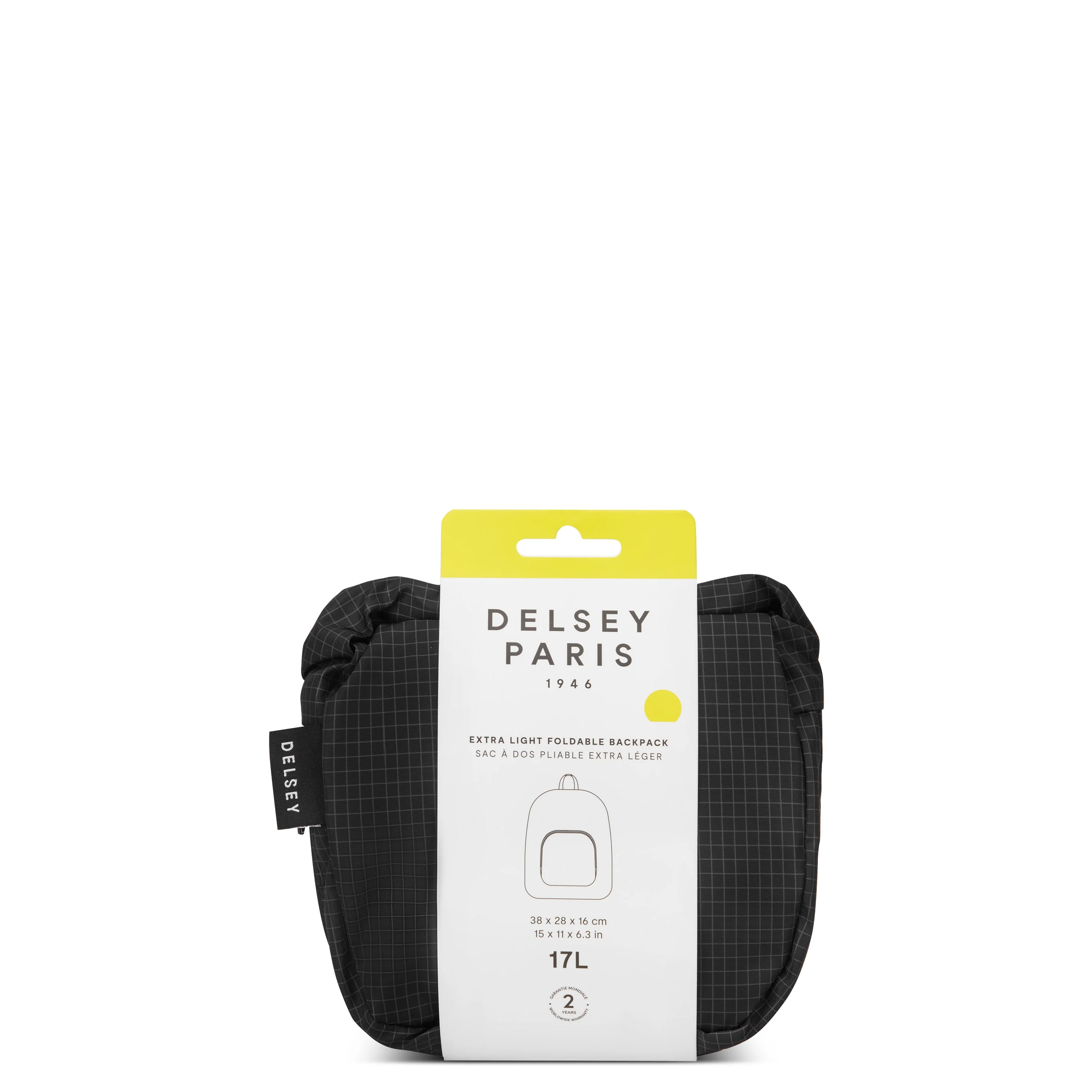 TRAVEL ACCESSORIES | Faltbarer Rucksack 17L SCHWARZ